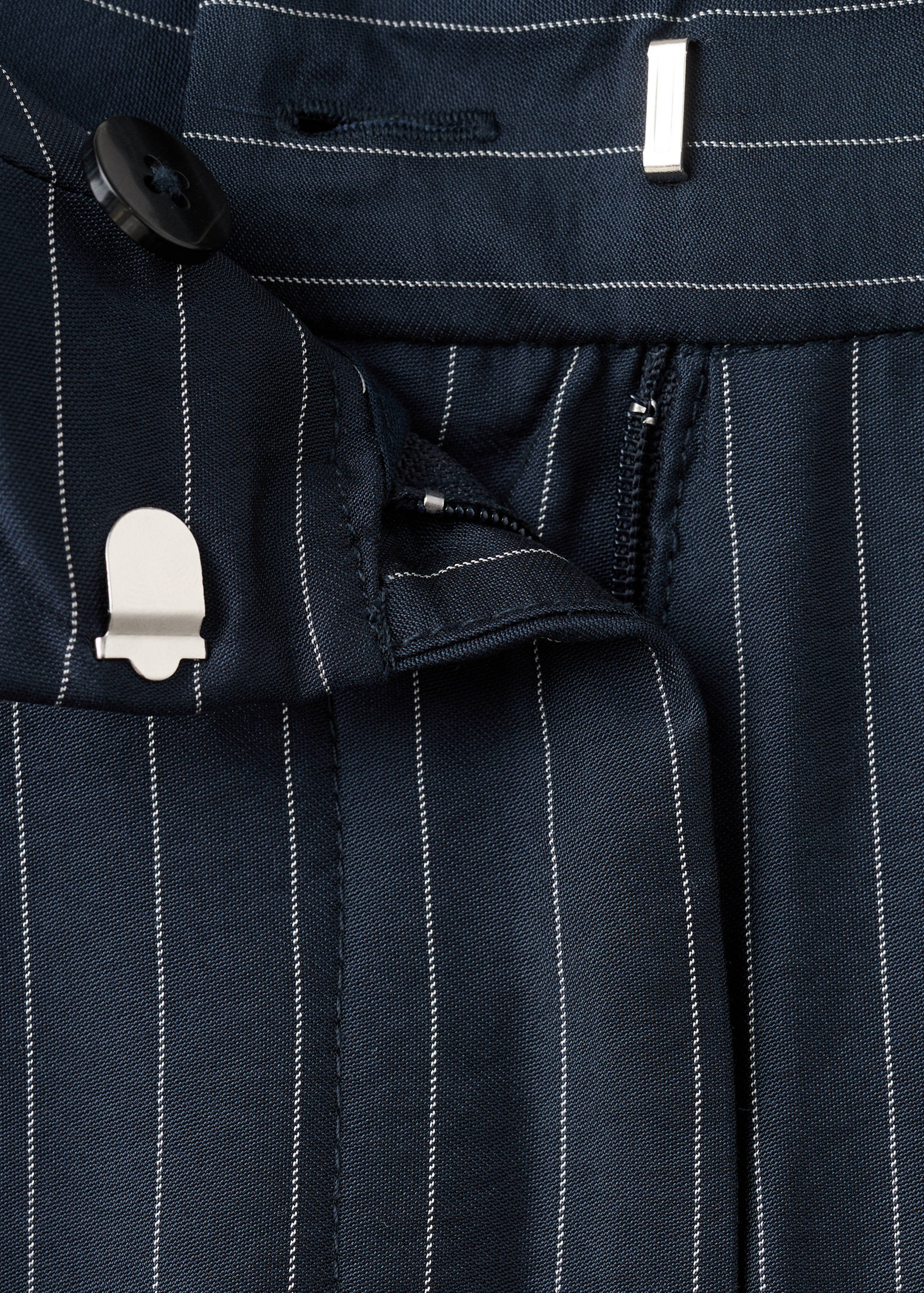 Pinstripe wide leg trousers - Details of the article 8