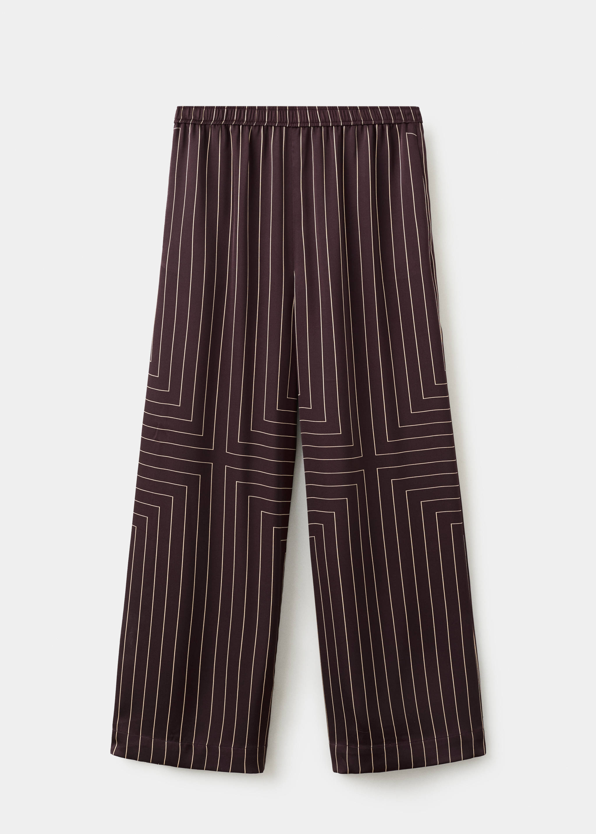 Pantalón satinado estampado geométrico - Artículo sin modelo