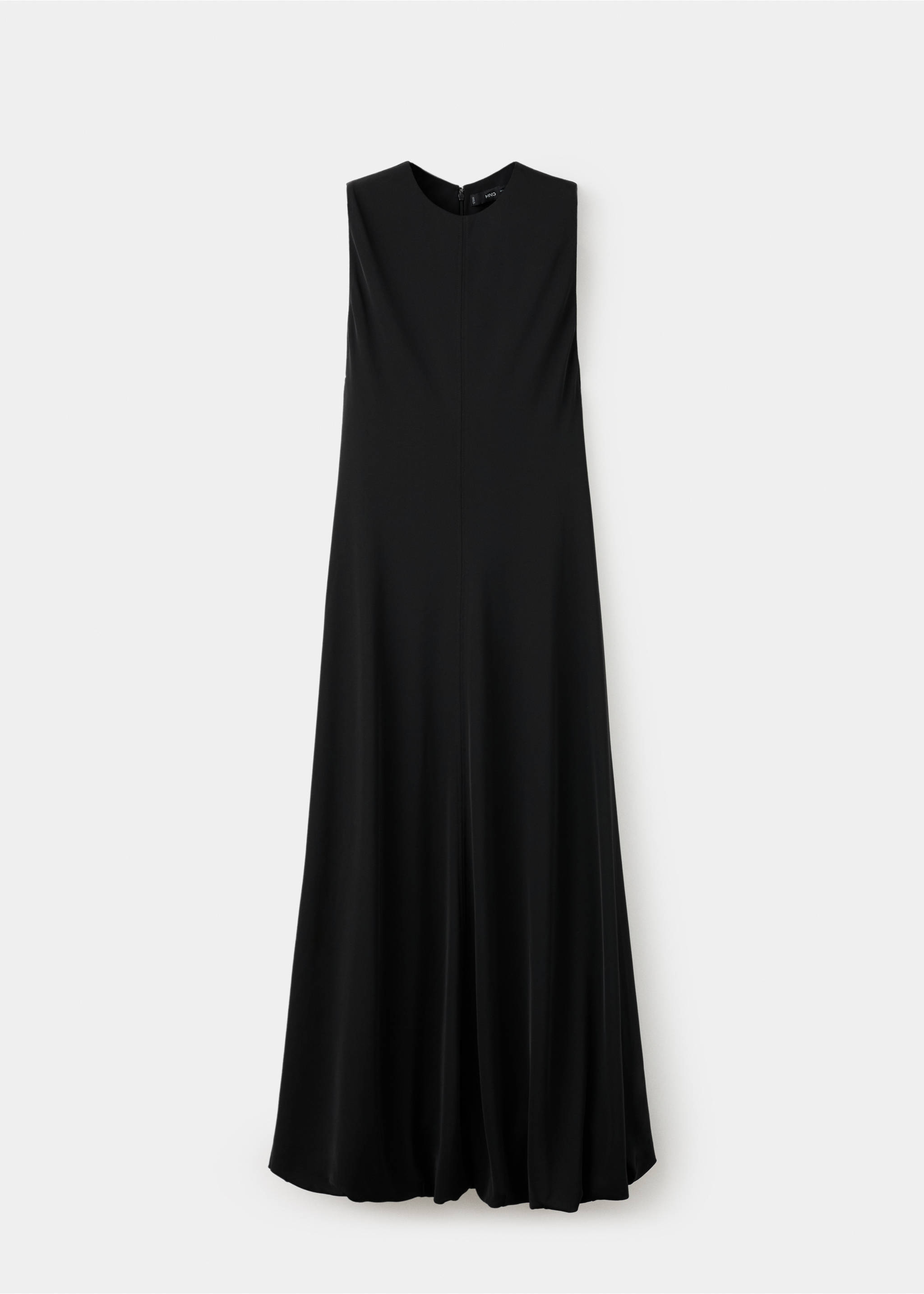 Flared cotton dress - Article without model, Black. Ref: 27054093-00.