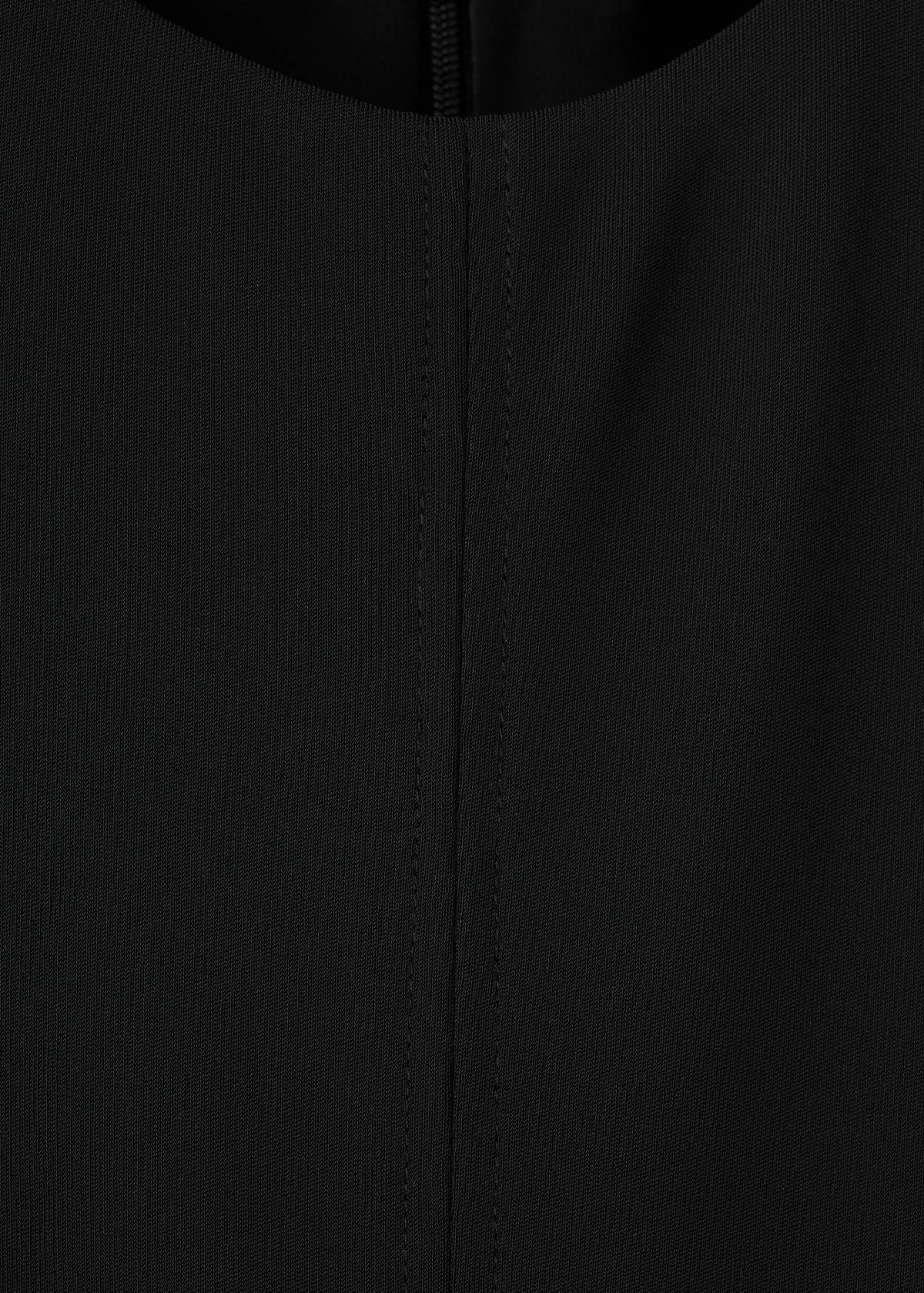 Flared cotton dress — Black