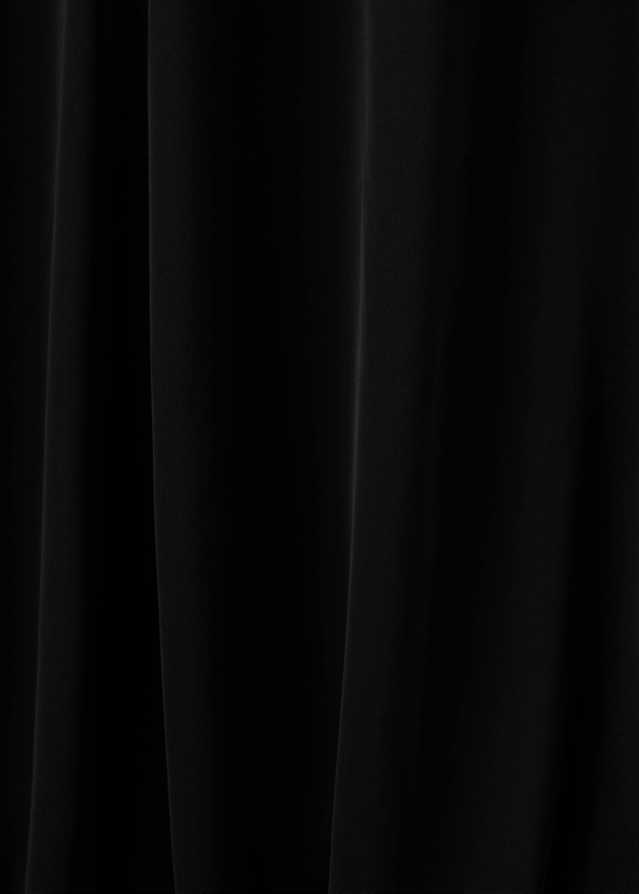 Flared cotton dress - Details of the article 0, Black. Ref: 27054093-00.