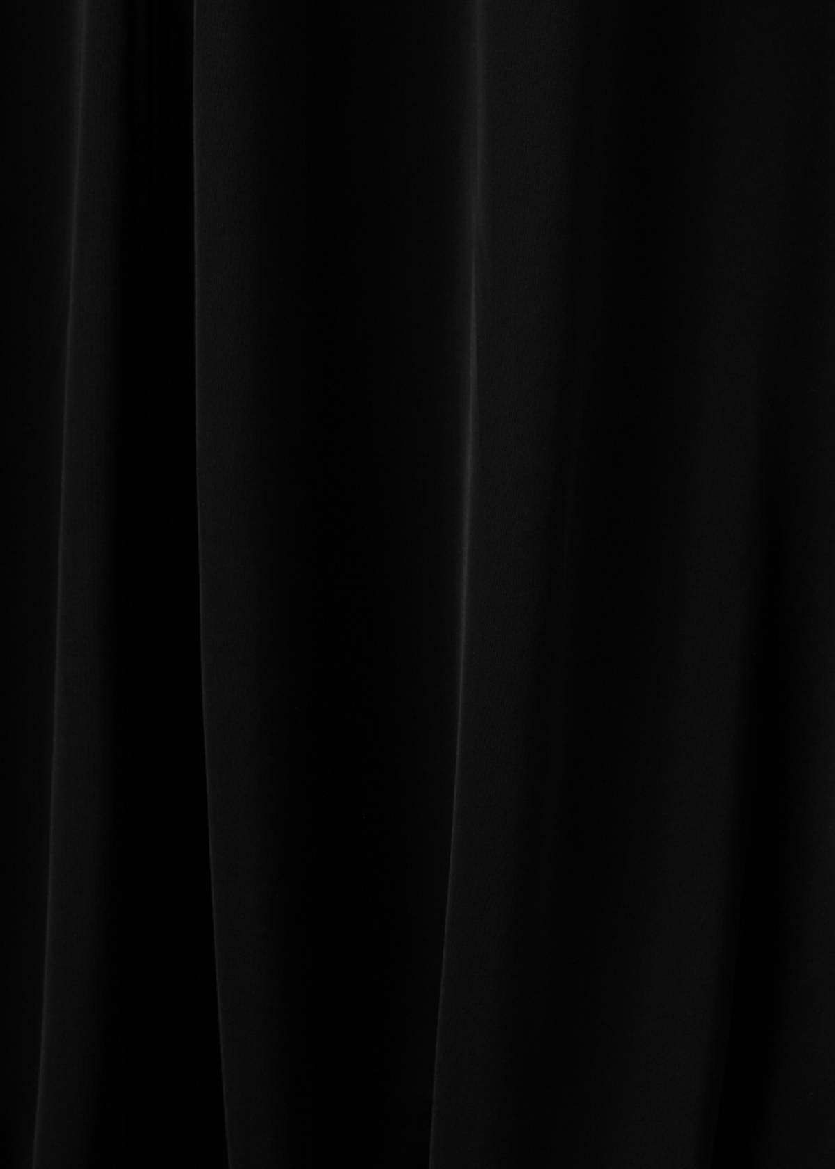 Flared cotton dress — Black