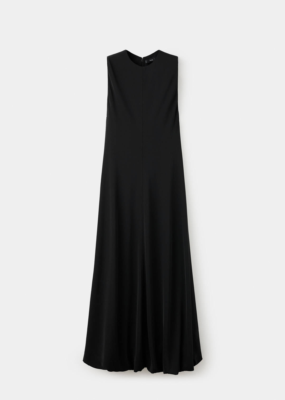 Flared cotton dress — Black