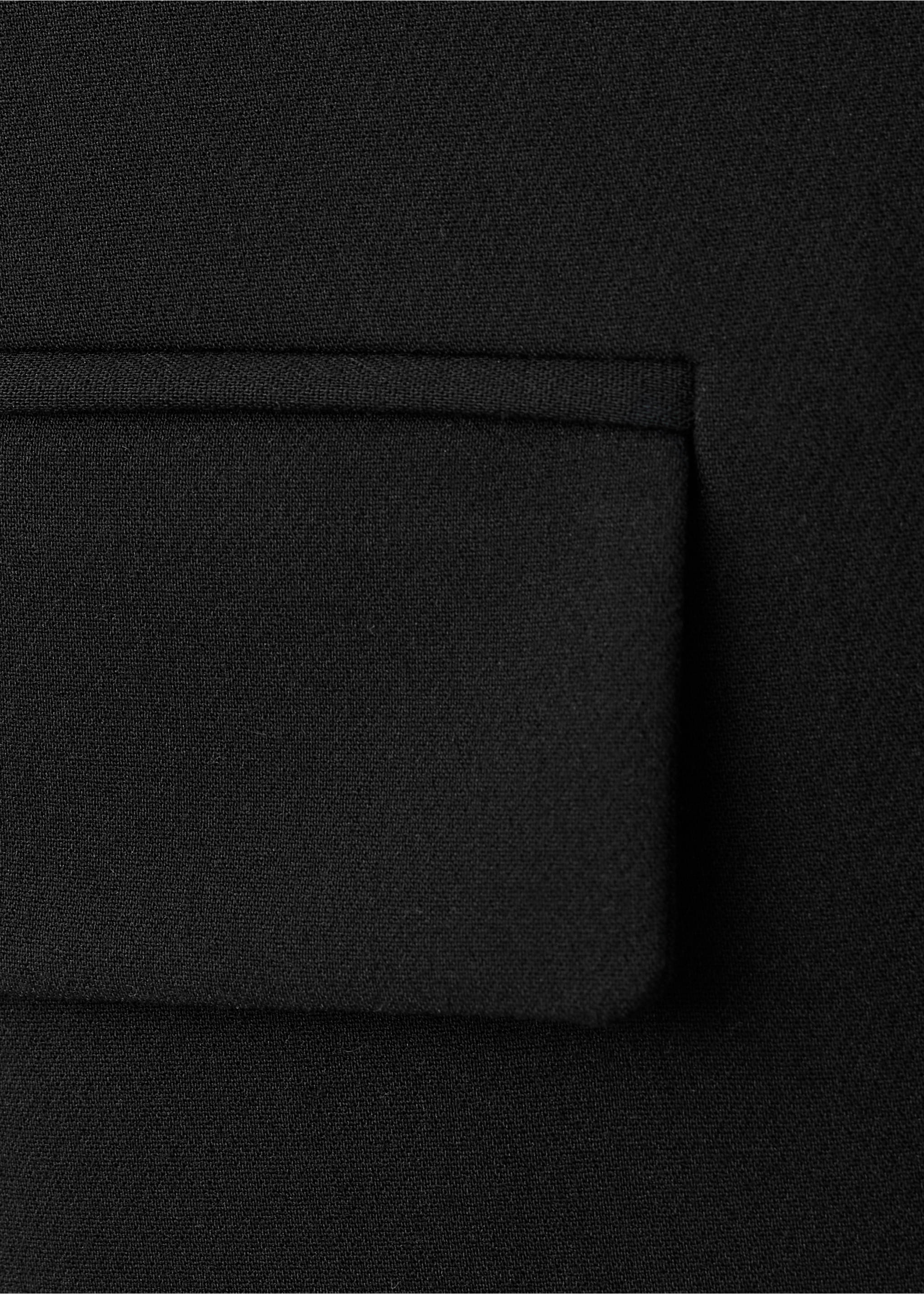 Fitted suit waistcoat - Details of the article 0, Black. Ref: 27054094-00.