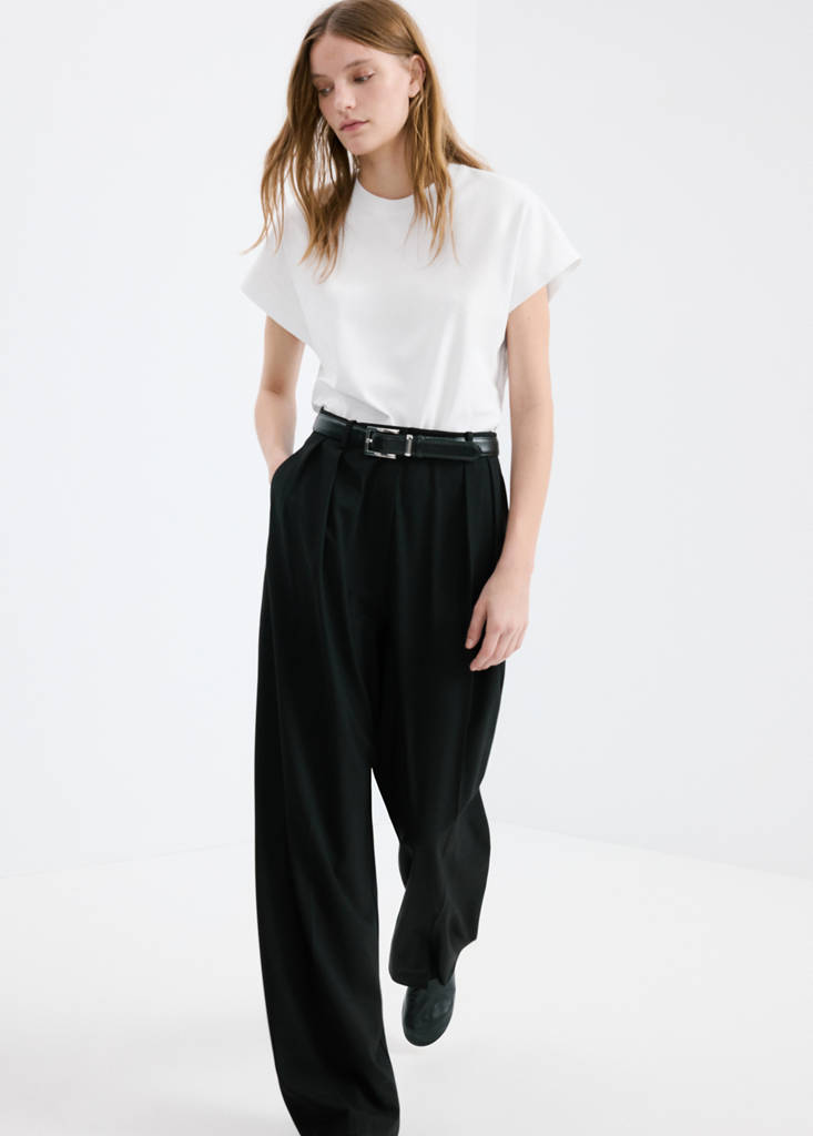 Short-sleeved cotton t-shirt — White