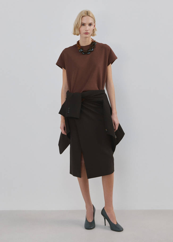 Short-sleeved cotton t-shirt — Russet