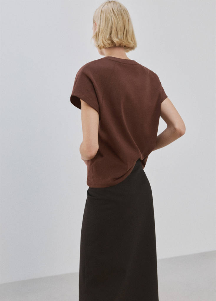 Short-sleeved cotton t-shirt — Russet