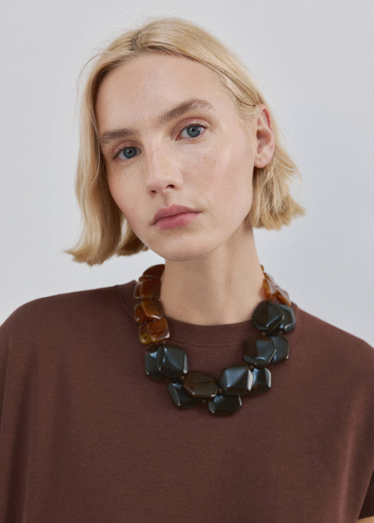 Short-sleeved cotton t-shirt — Russet