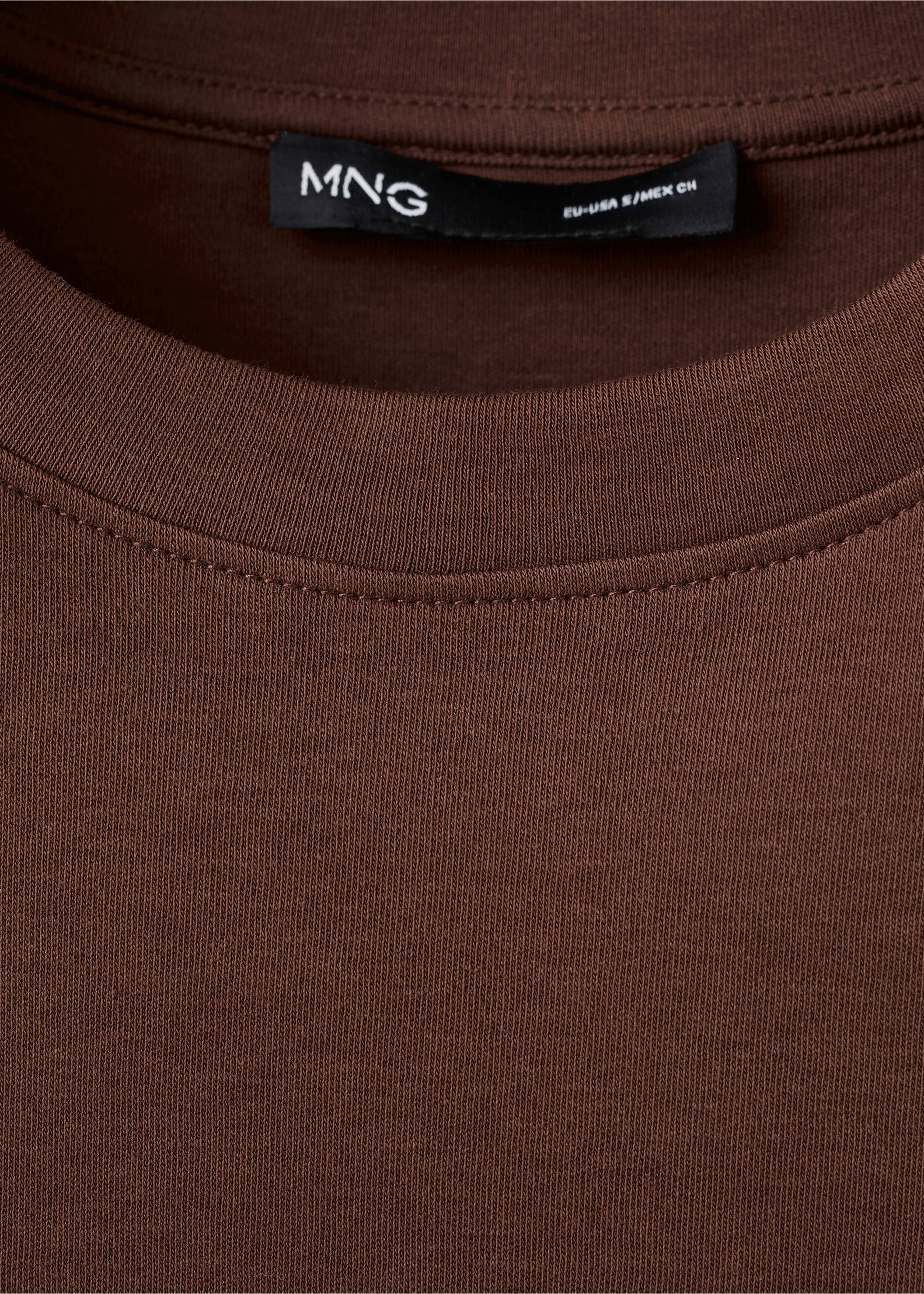 T-shirt coton manches courtes - Détail de l'article 0, Rouge-orangé. Ref: 27054096-00.