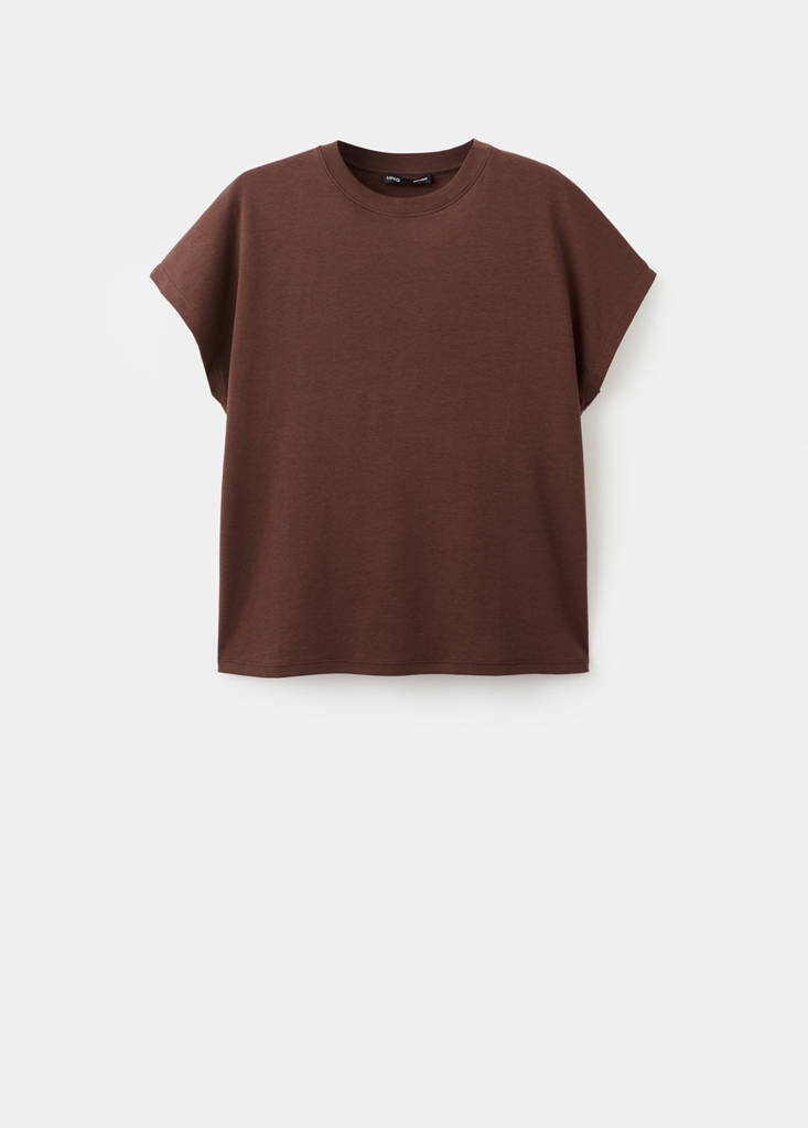 Short-sleeved cotton t-shirt — Russet