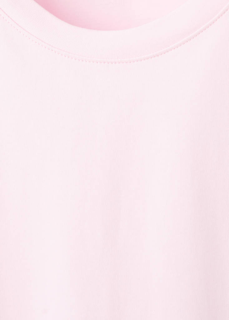 Short-sleeved cotton t-shirt — Pastel Pink