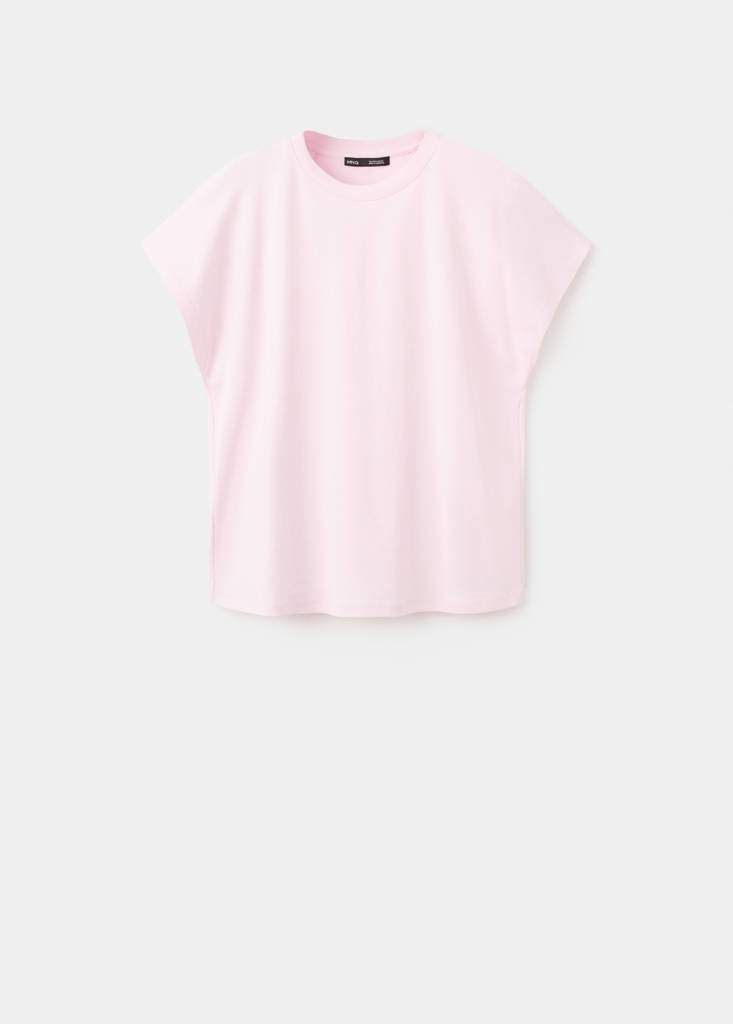 Short-sleeved cotton t-shirt — Pastel Pink