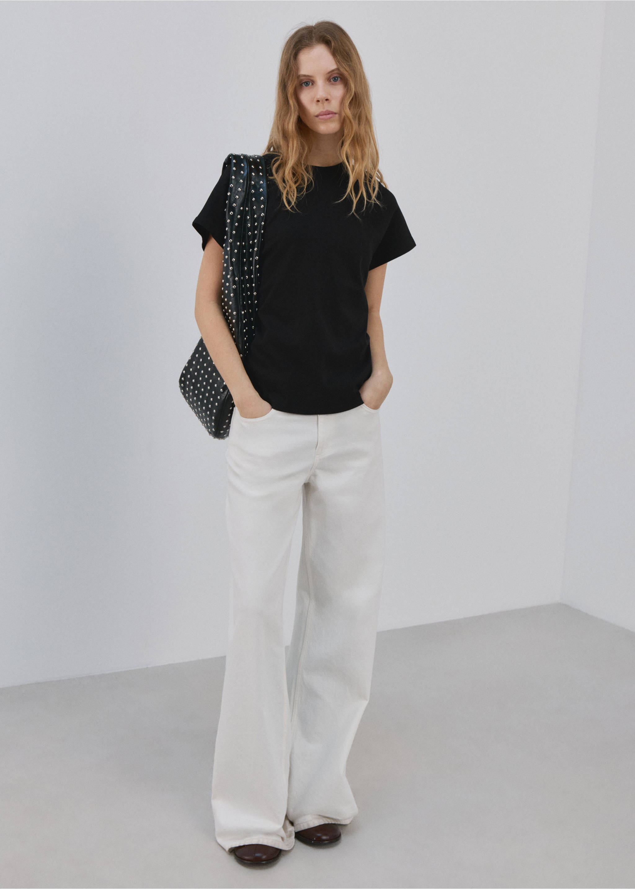 短袖棉质T恤 - null, 黑色. Ref: 27054096-00.