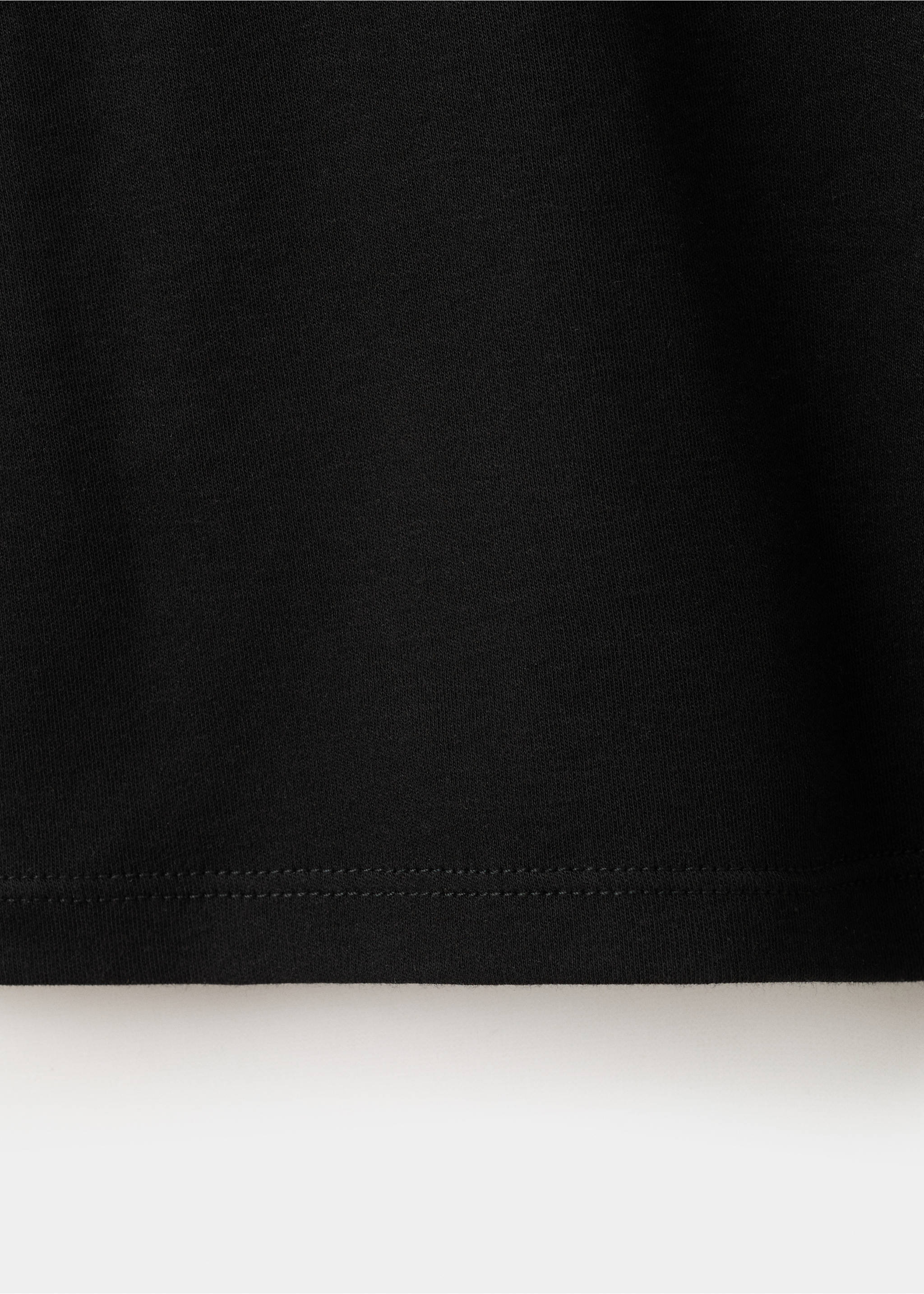 T-shirt coton manches courtes - Détail de l'article 8, Noir. Ref: 27054096-00.