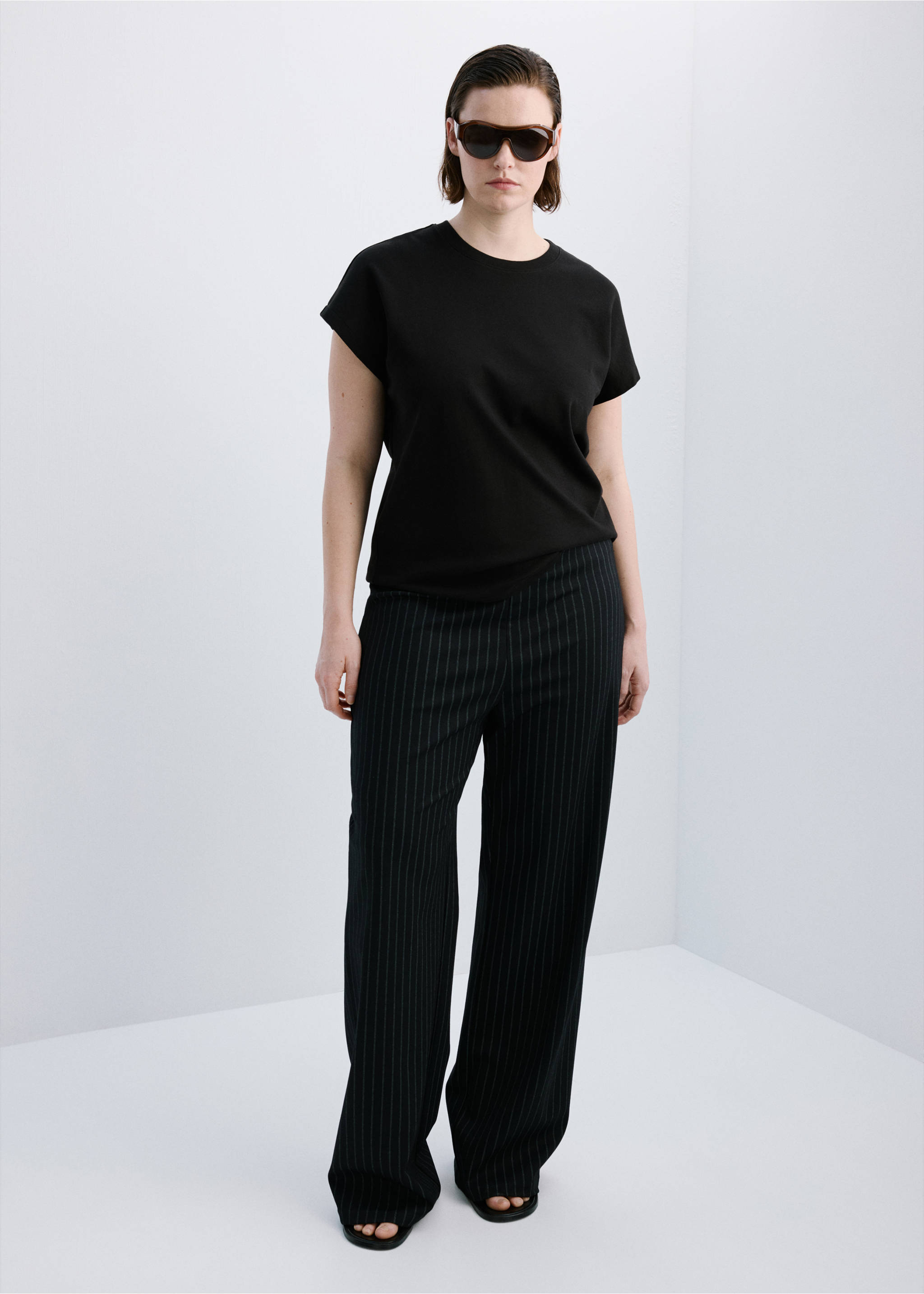 短袖棉质T恤 - null, 黑色. Ref: 27054096-00.