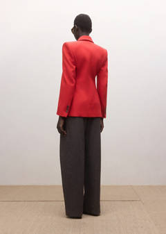 Fitted double-breasted blazer — Red 11