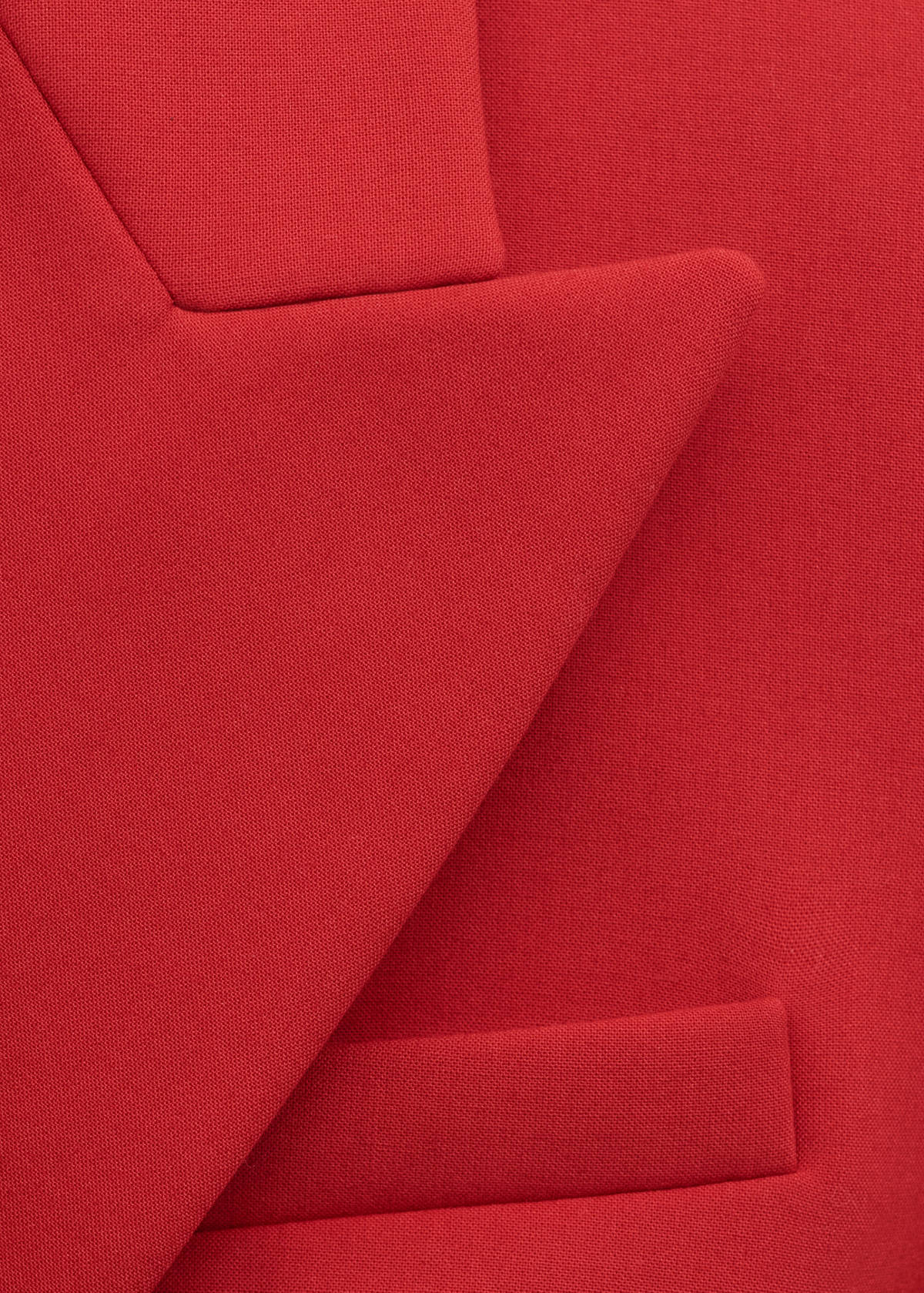 Fitted double-breasted blazer — Red