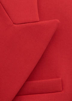 Fitted double-breasted blazer — Red 14