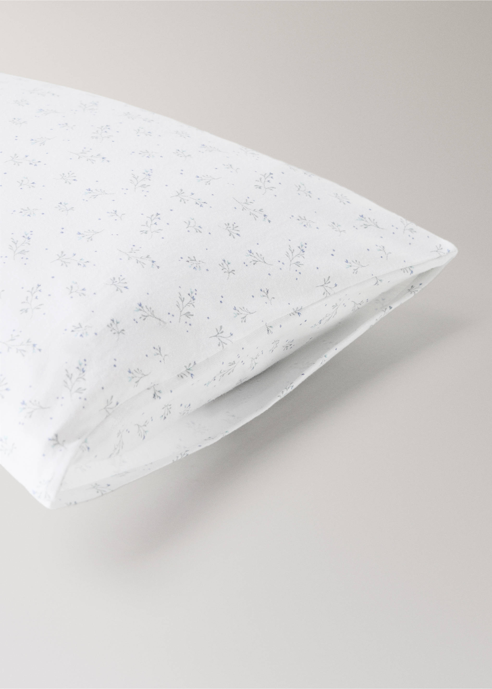 Детска калъфка за възглавница от памук с флорални мотиви 30x50 см - Данни за артикула 1, Бяло. Ref: 27054102-00.