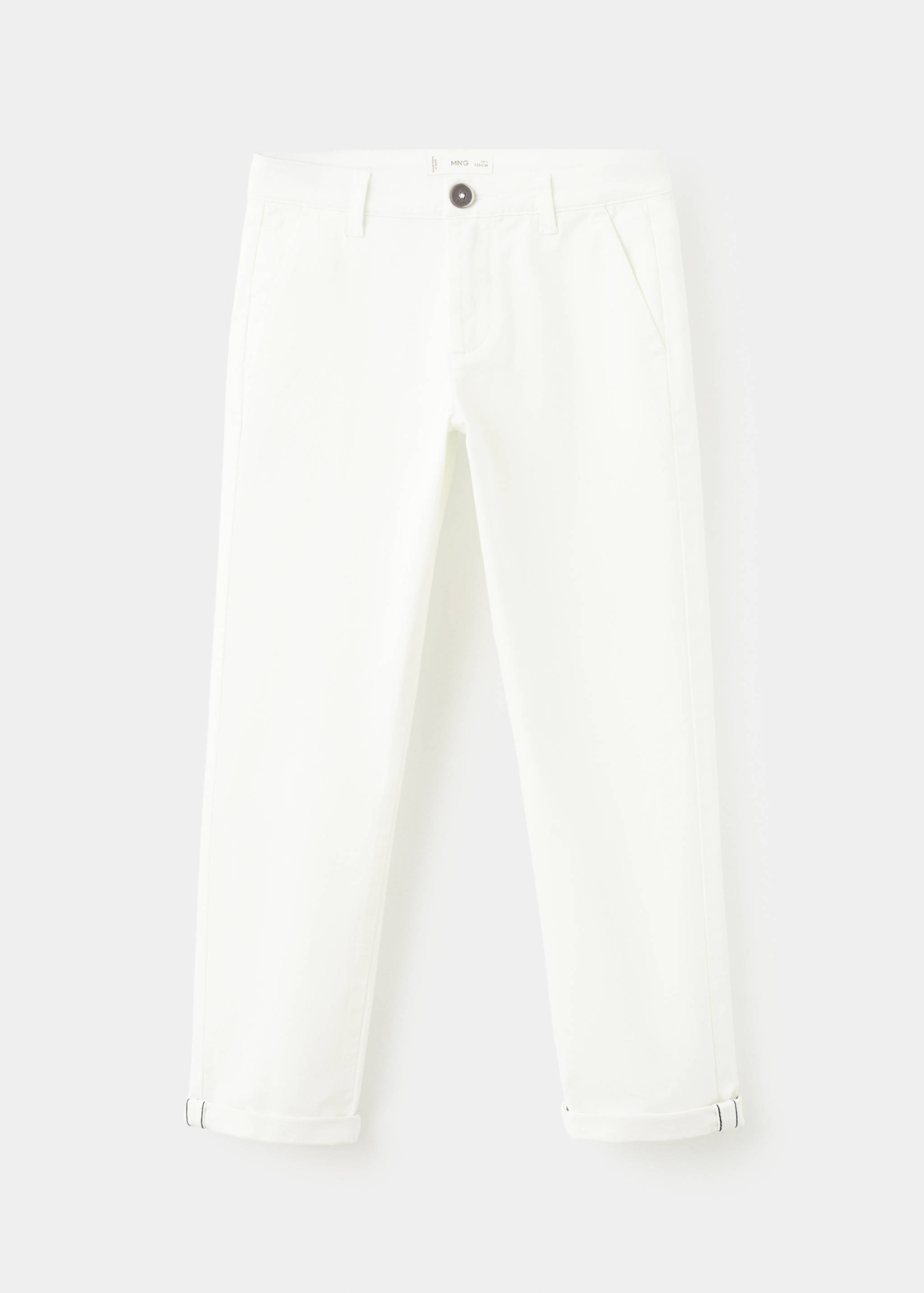 Chino trousers with turn-up hem - Article without model