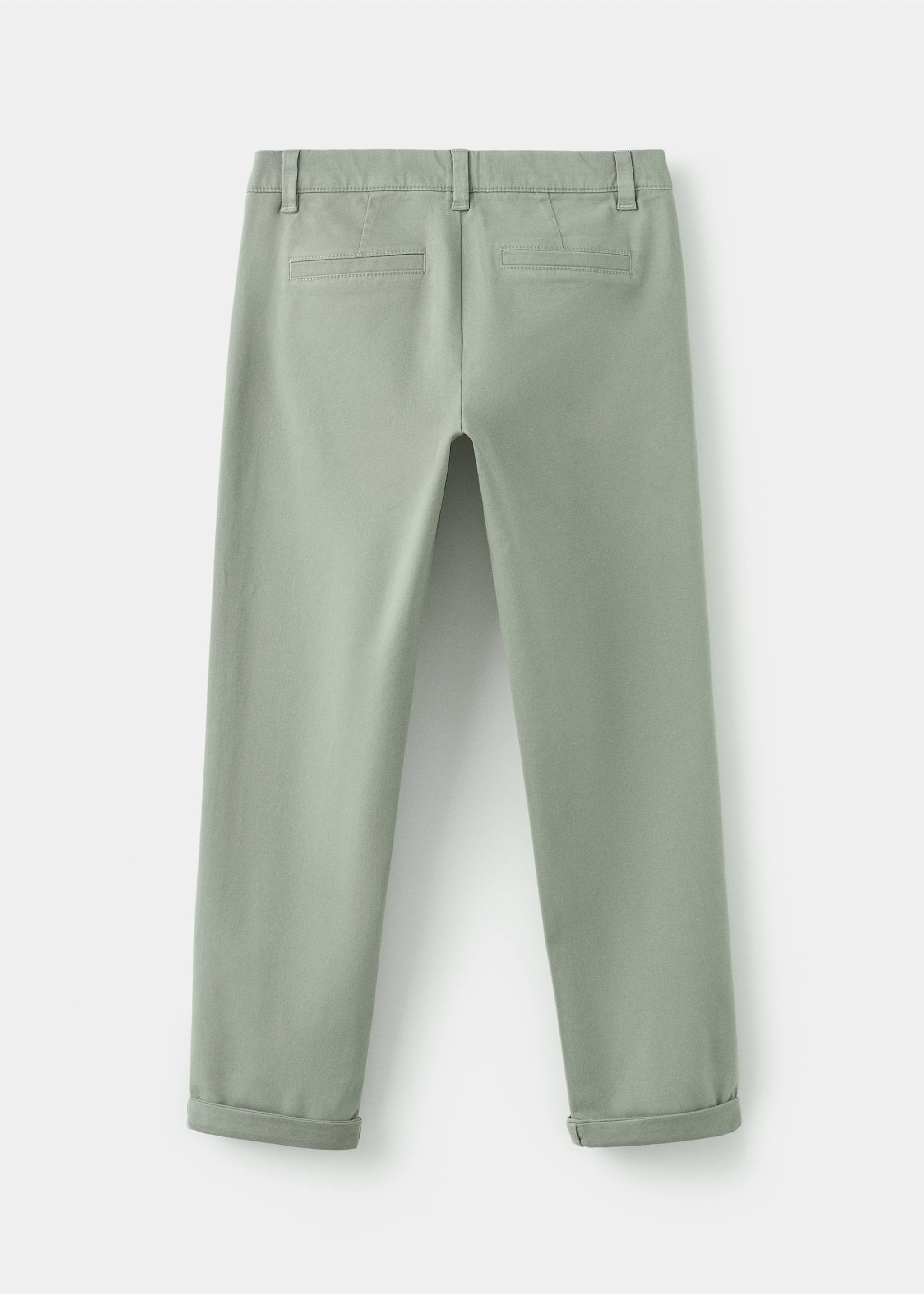 Pantalón chino dobladillo - Reverso del artículo, Khaki. Ref: 27054403-00.
