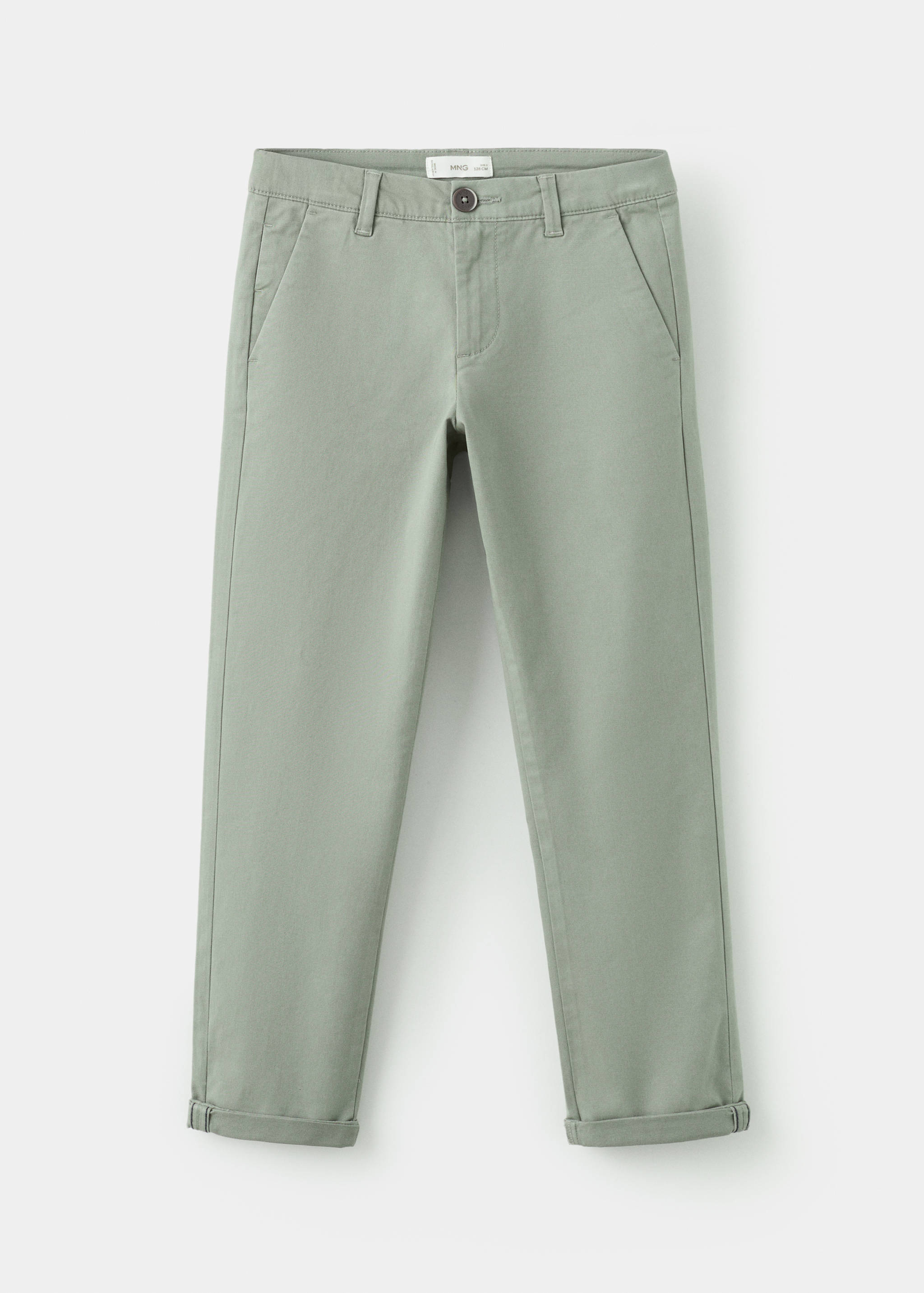 Chino trousers with turn-up hem - Article without model