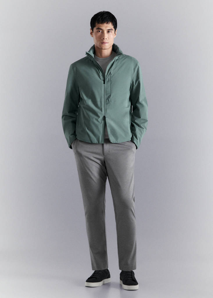 Packable water-repellent jacket with Thermore® technology — Dark Green