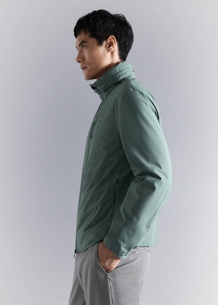 Packable water-repellent jacket with Thermore® technology — Dark Green