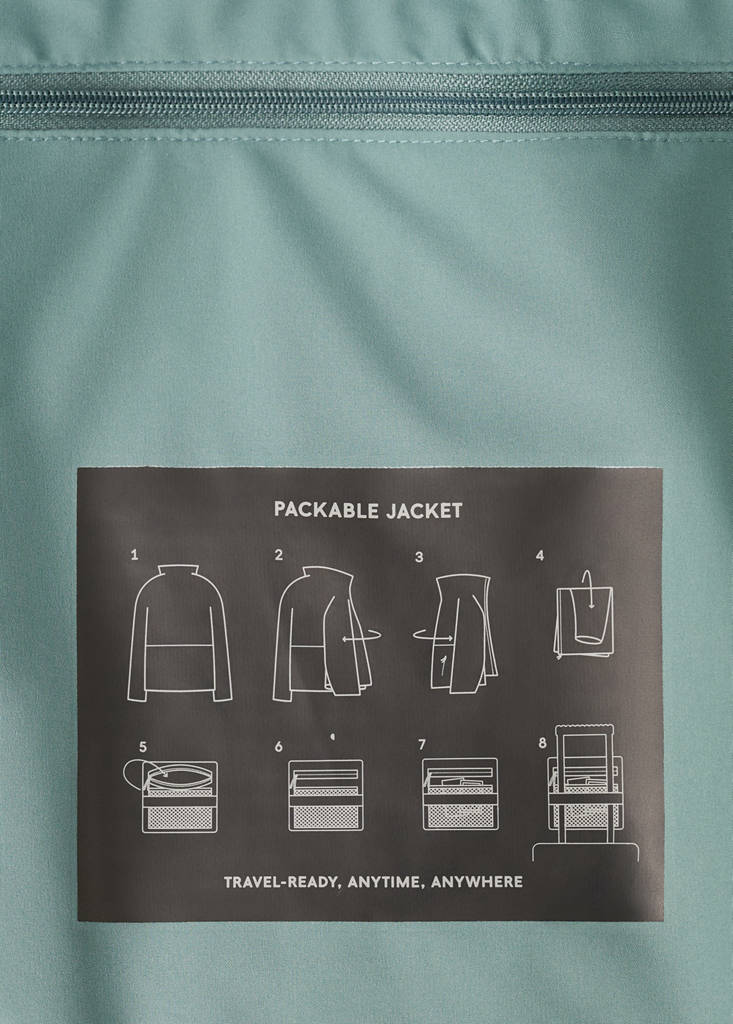 Packable water-repellent jacket with Thermore® technology — Dark Green