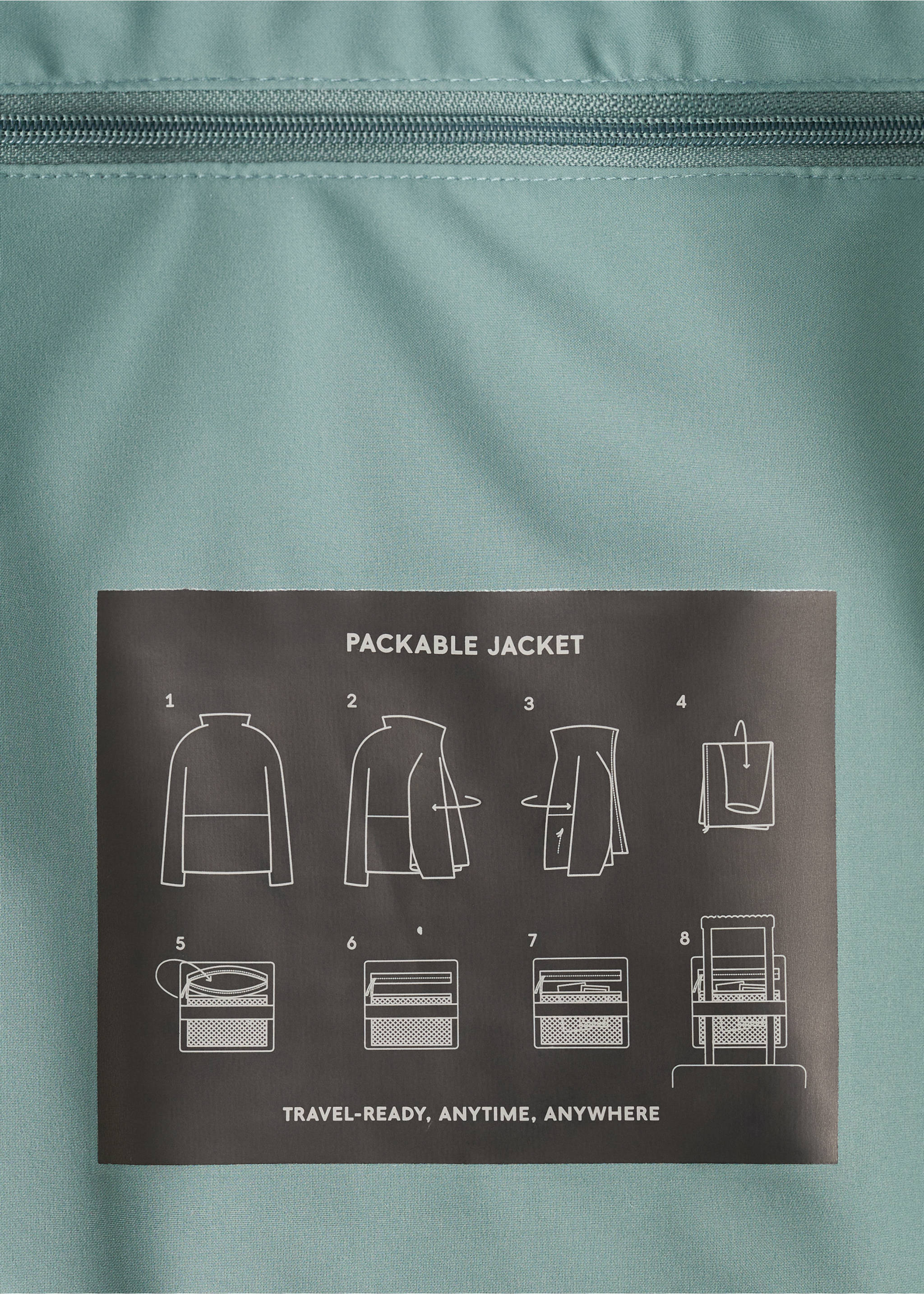 Veste repliable déperlante avec technologie Thermore® - Détail de l'article 5, Vert foncé. Ref: 27054406-00.