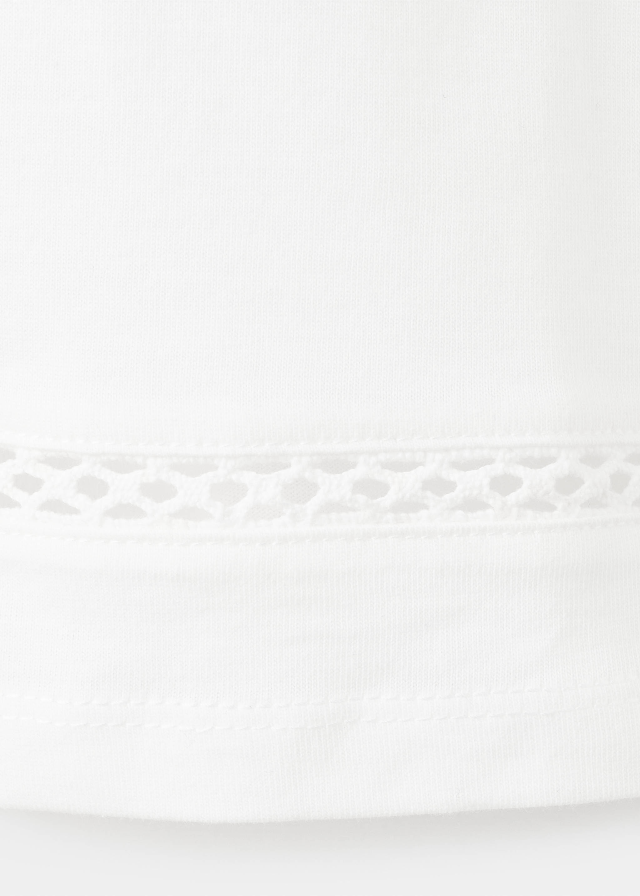 网眼细节T恤 - null, 灰白. Ref: 27054407-00.