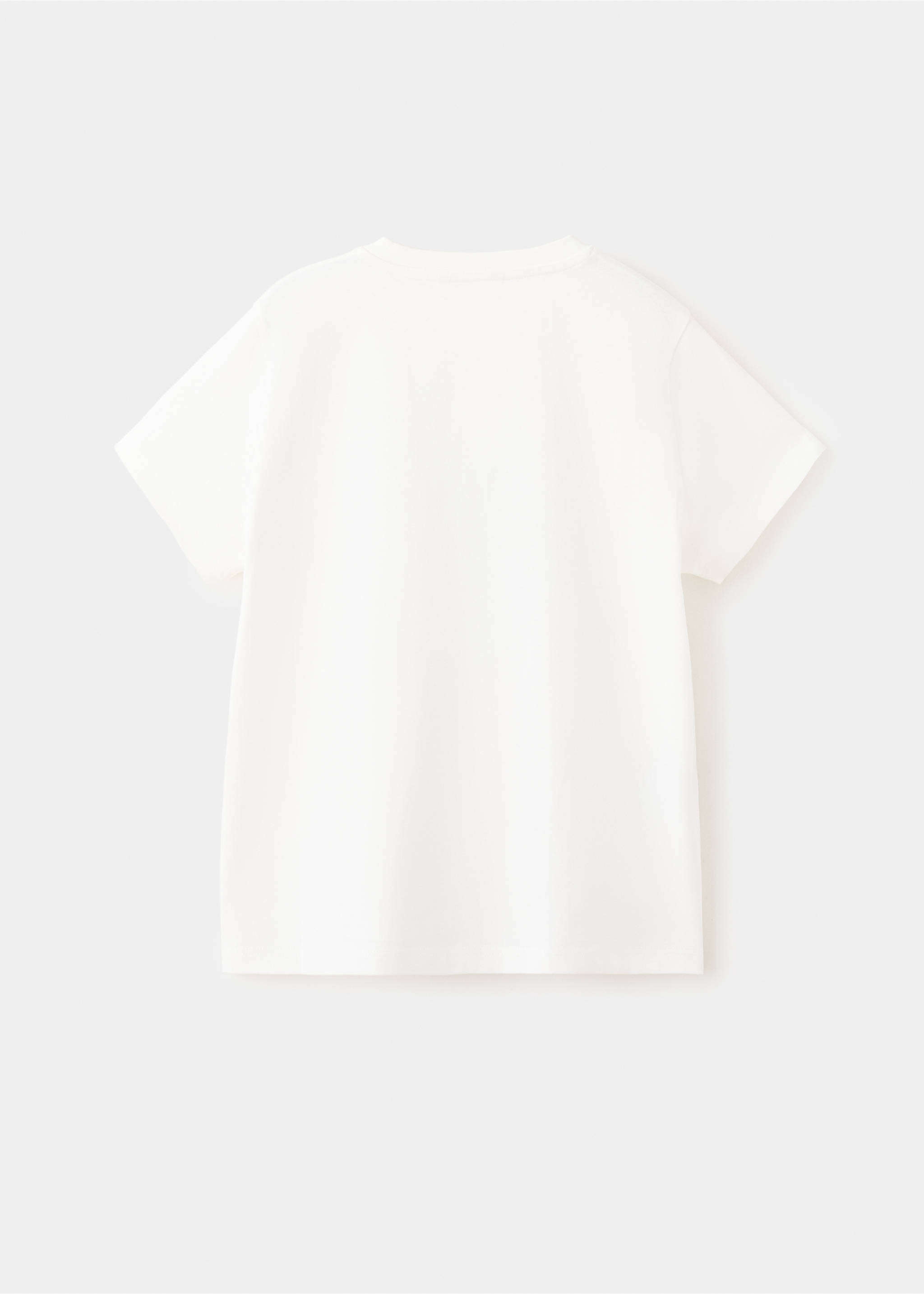Embossed text T-shirt - Reverse of the article, Off White. Ref: 27054408-00.