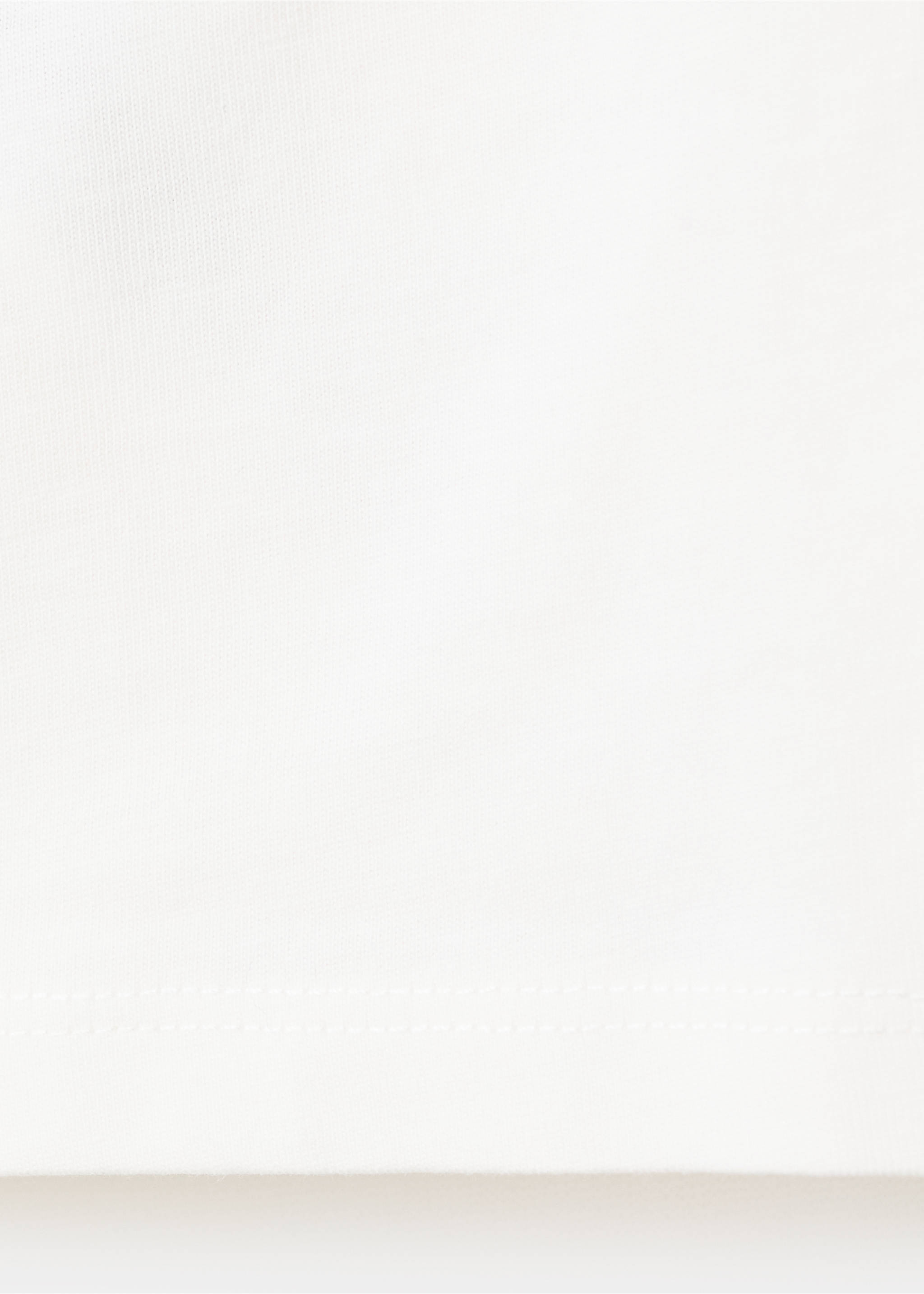 Embossed text T-shirt - Details of the article 0, Off White. Ref: 27054408-00.