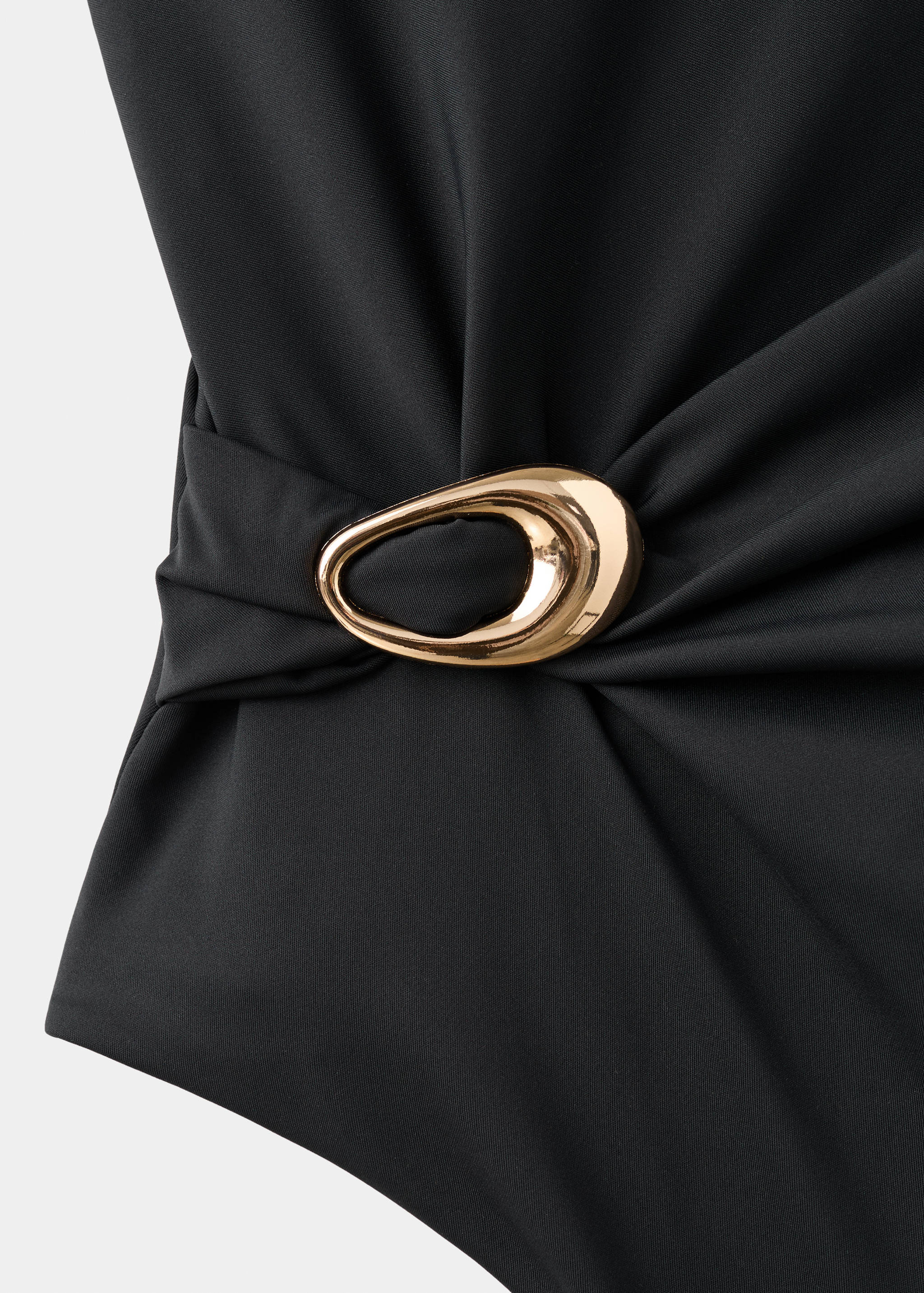 Asymmetrical swimsuit with gathered detail - Details of the article 8