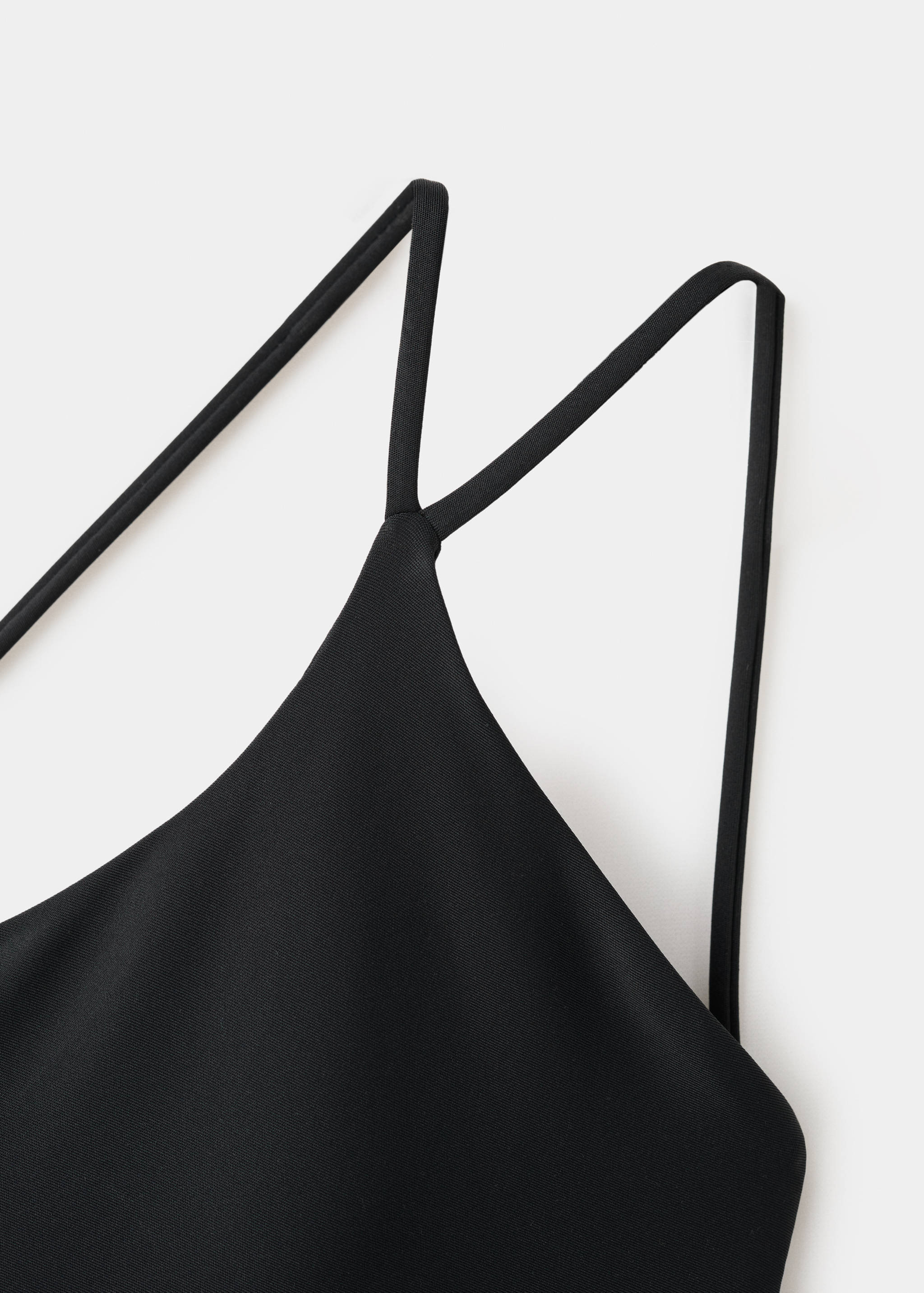 Asymmetrical swimsuit with gathered detail - Details of the article 0