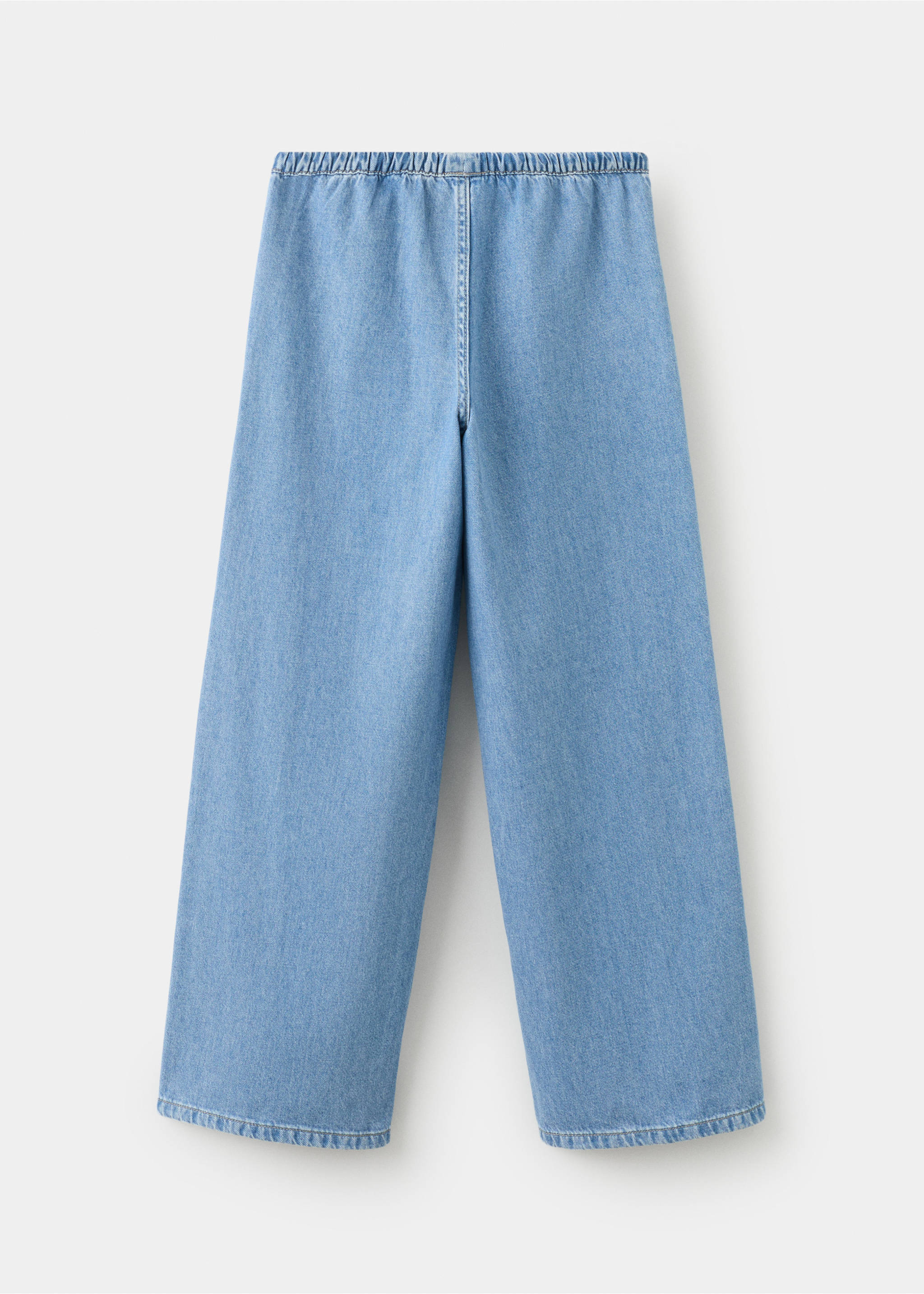 Wide-leg jeans with seam detail - Reverse of the article, Medium Blue. Ref: 27054417-00.