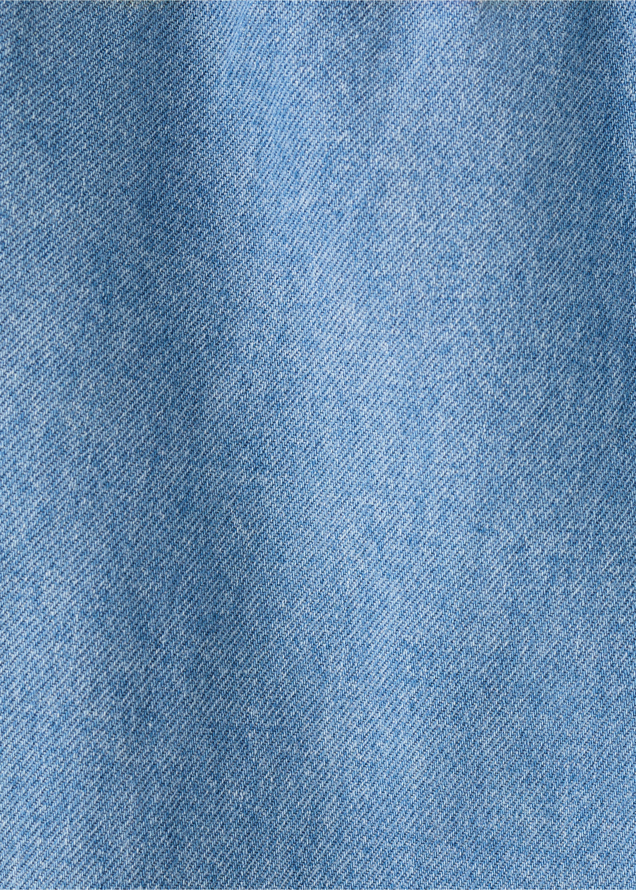 Wide-leg jeans with seam detail - Details of the article 0, Medium Blue. Ref: 27054417-00.