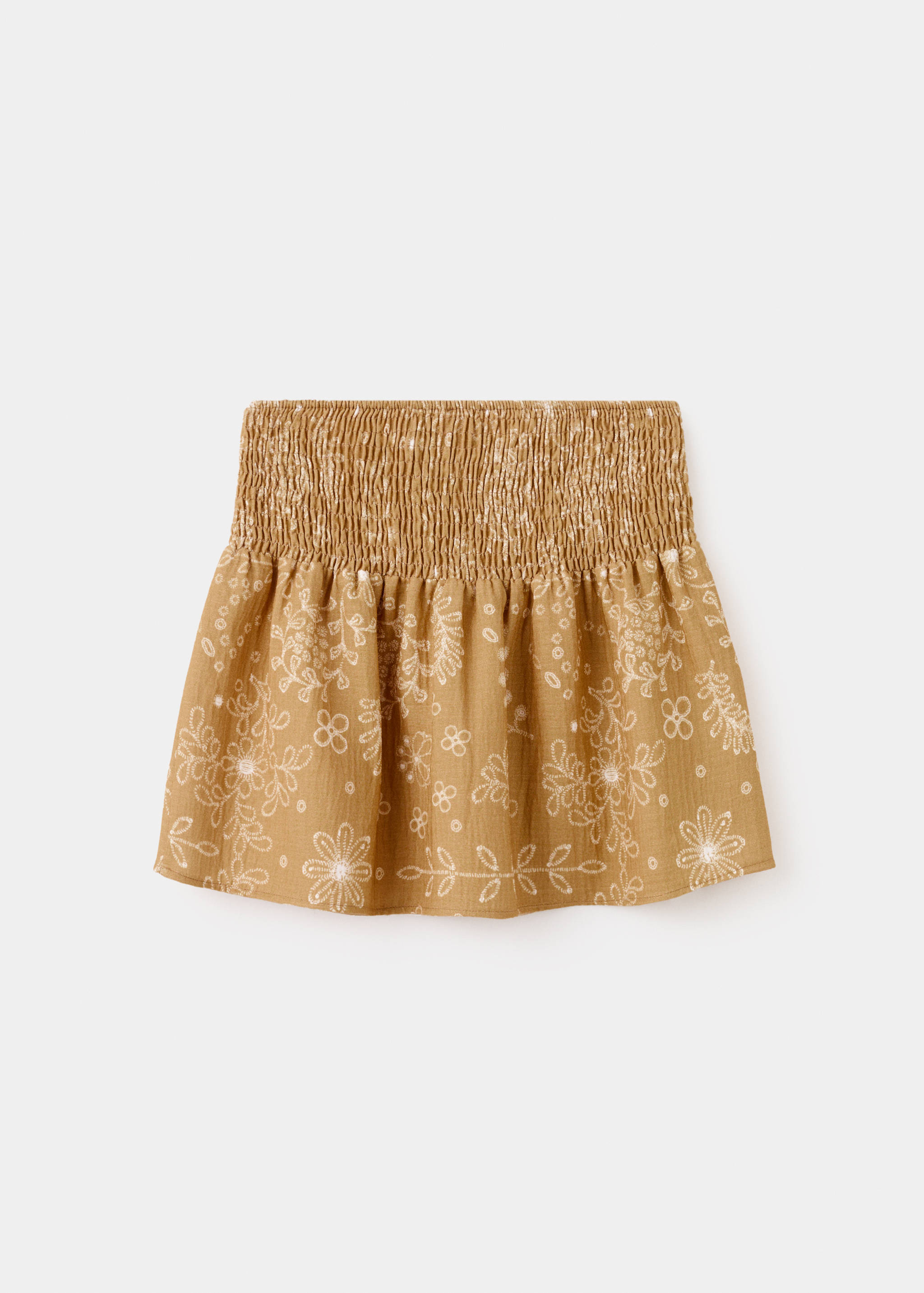 Printed short skirt - Reverse of the article