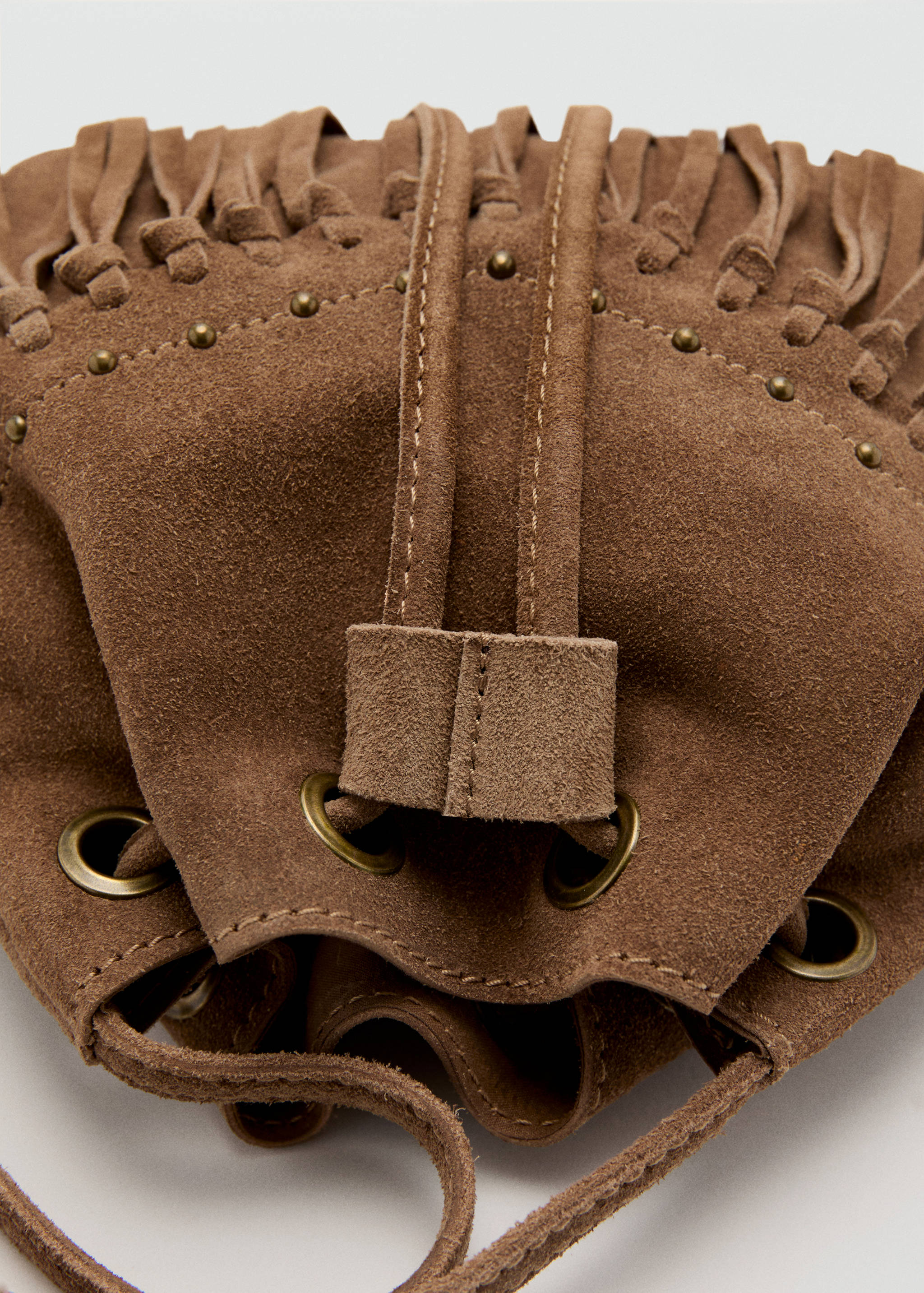 Fringed suede bag - Details of the article 2
