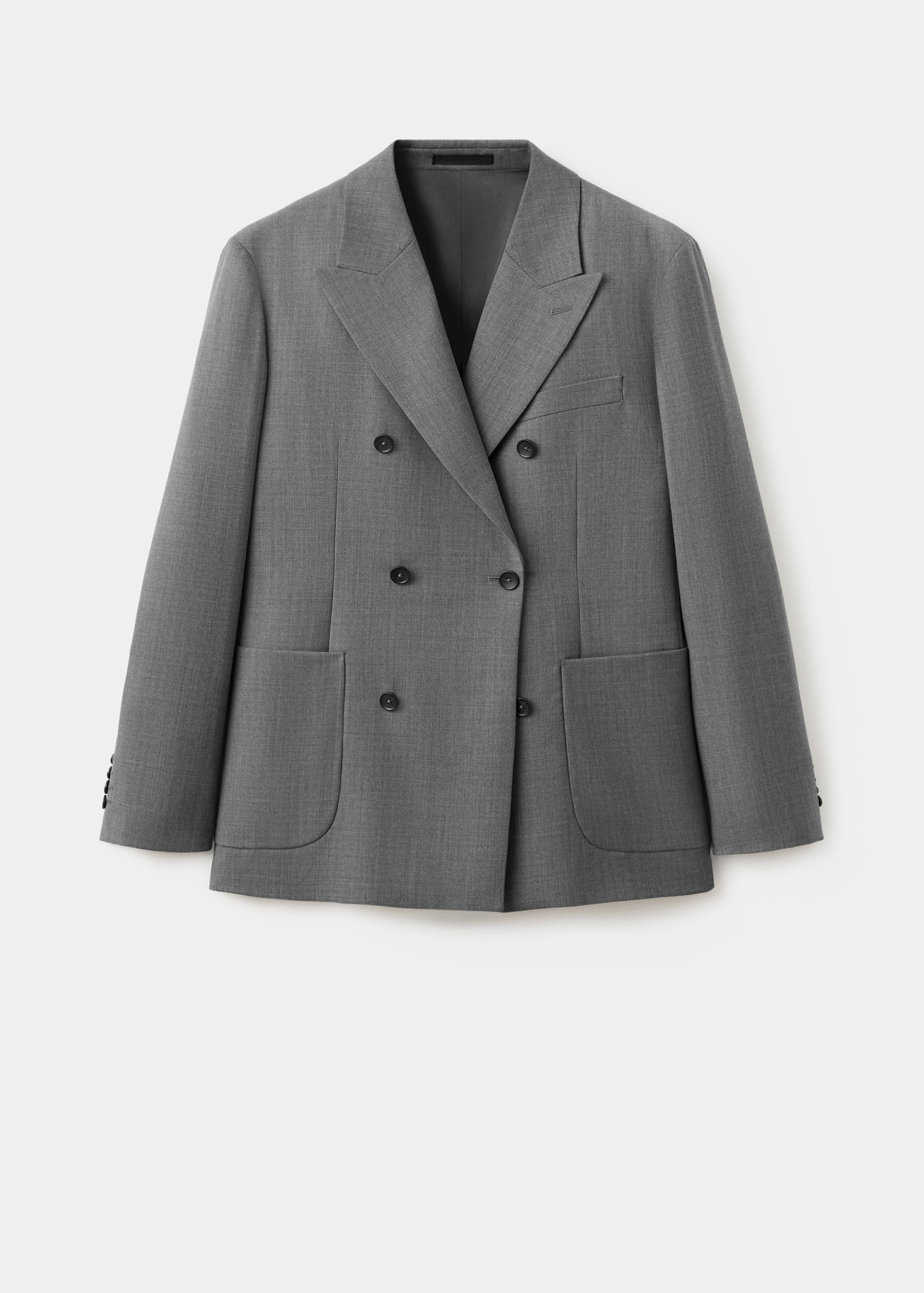 Ricardo regular fit double-breasted suit jacket - Article without model