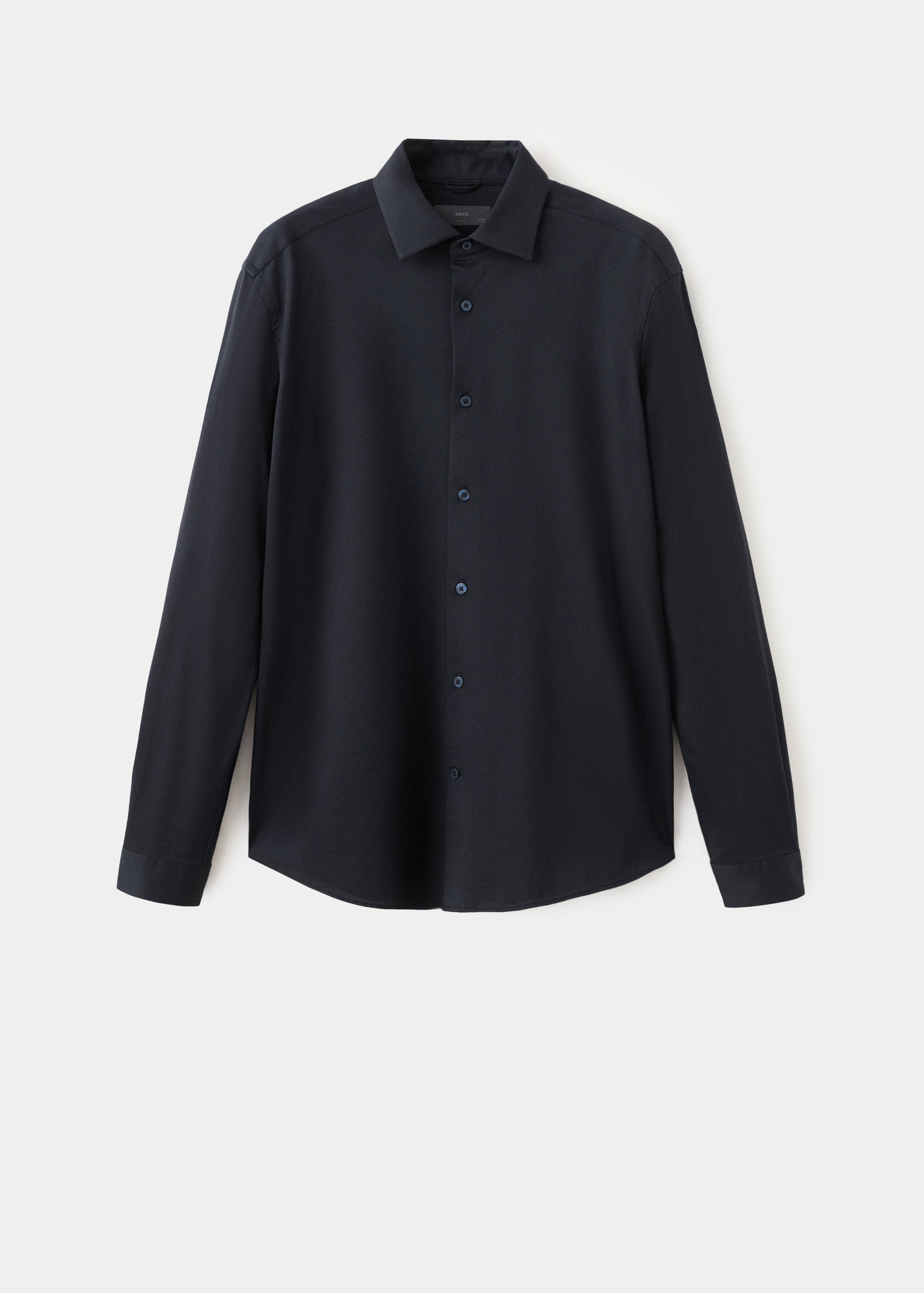 Slim fit comfort stretch non-iron cotton shirt - Article without model