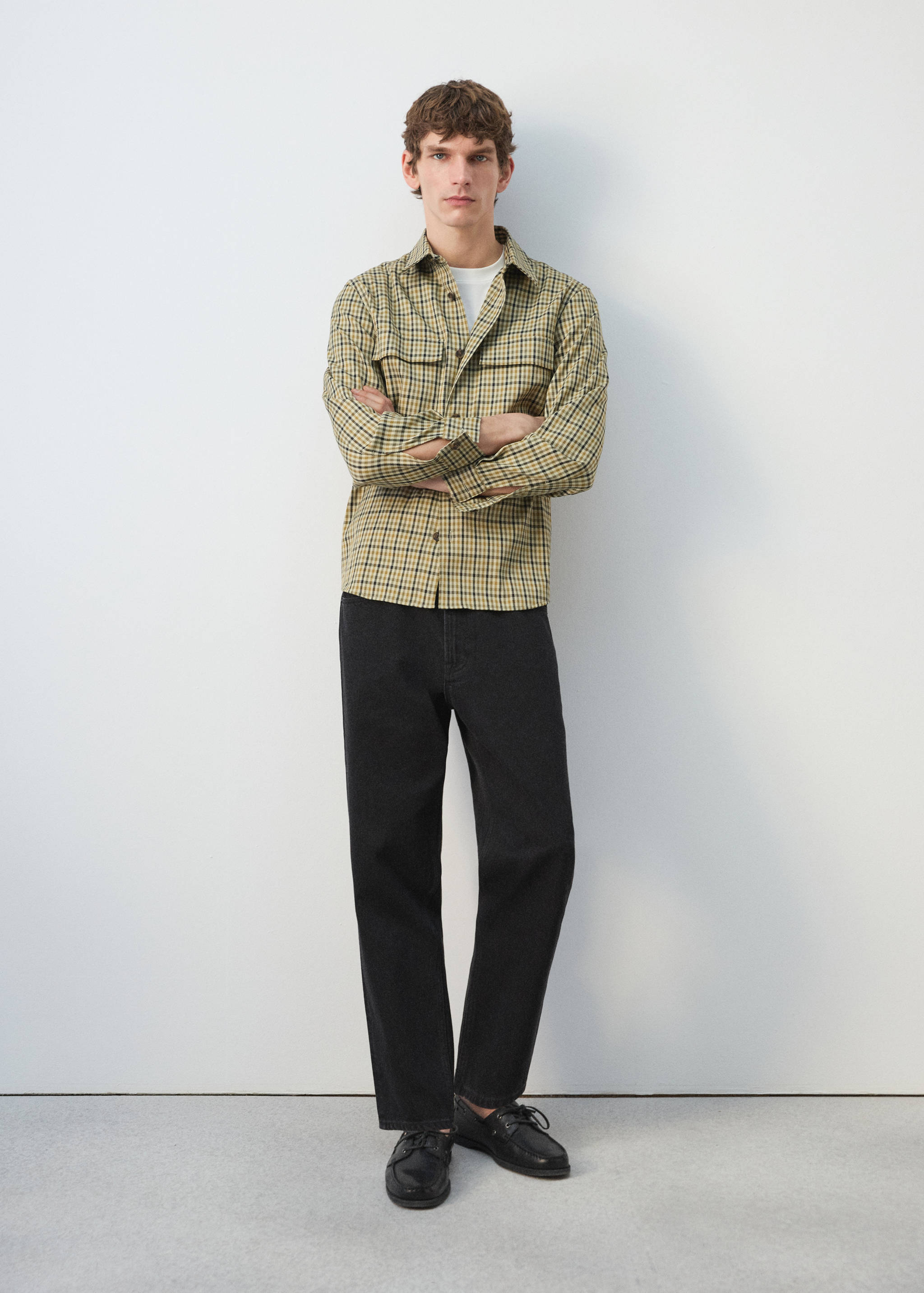 Куртка в клетку с застежкой на пуговицы - Деталь изделия 6