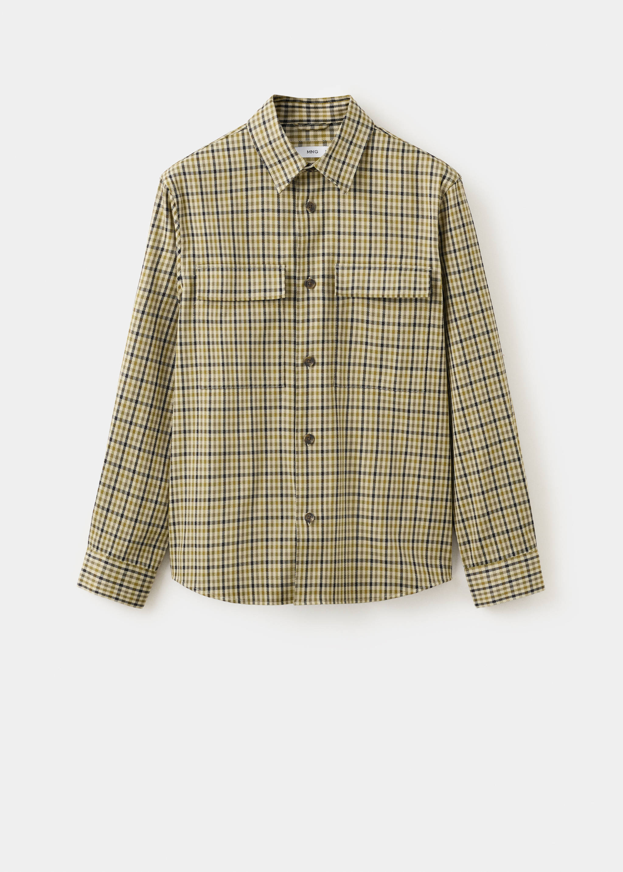 Checked jacket with button print - Article without model