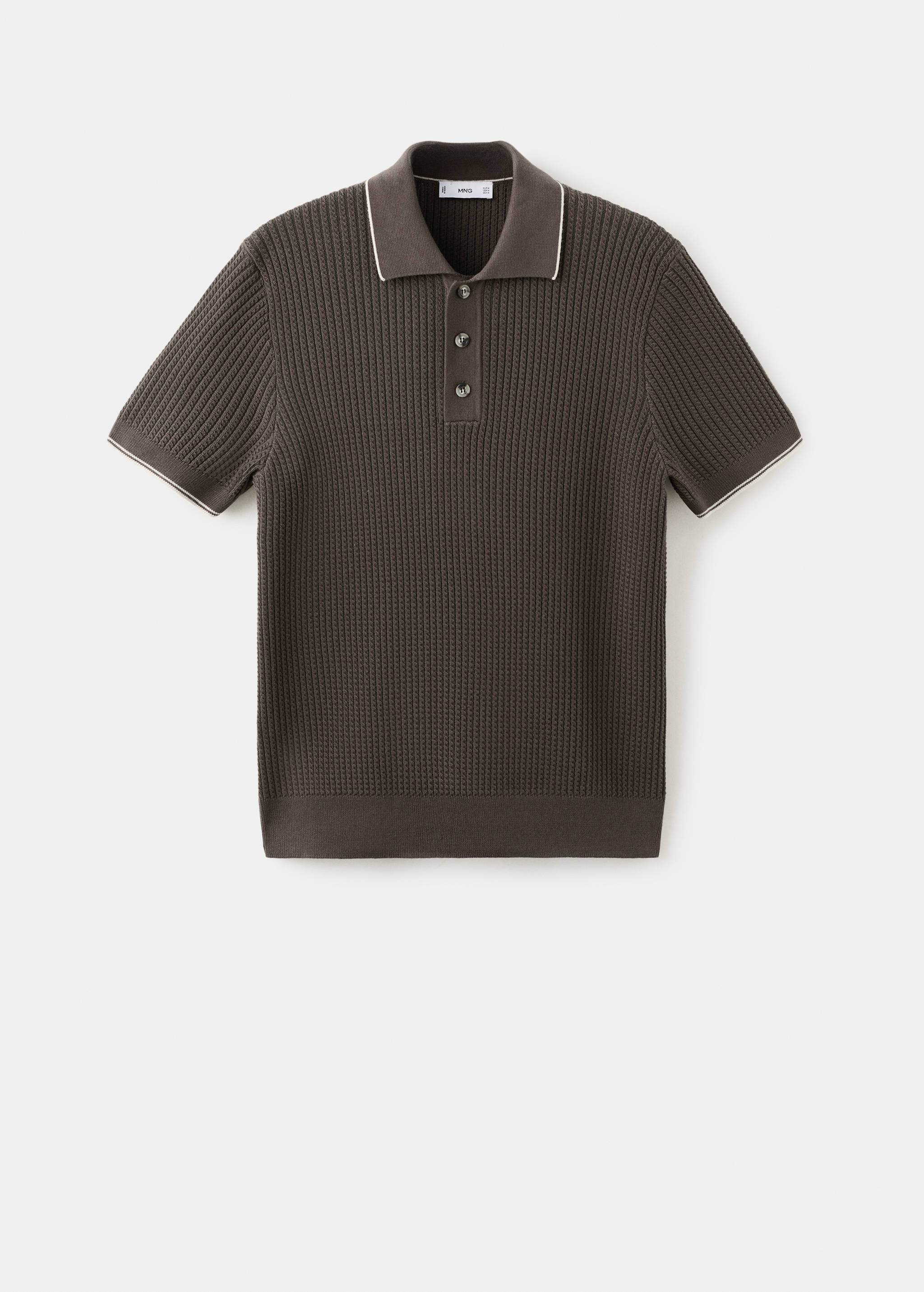 Polo maille fine chevrons - Article sans modèle