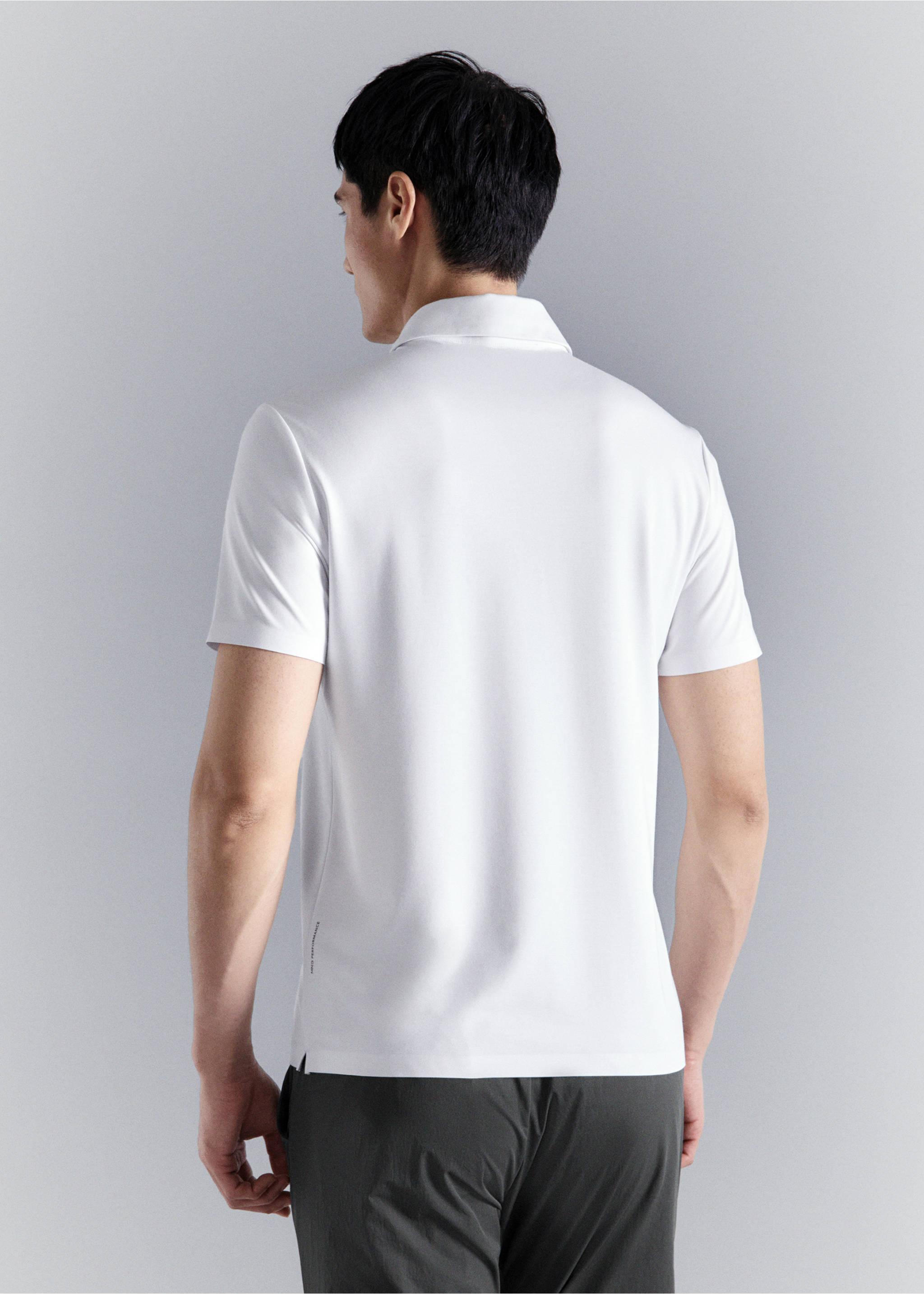 Comfort stretch Coolmax ® polo - Reverse of the article, White. Ref: 27054425-00.