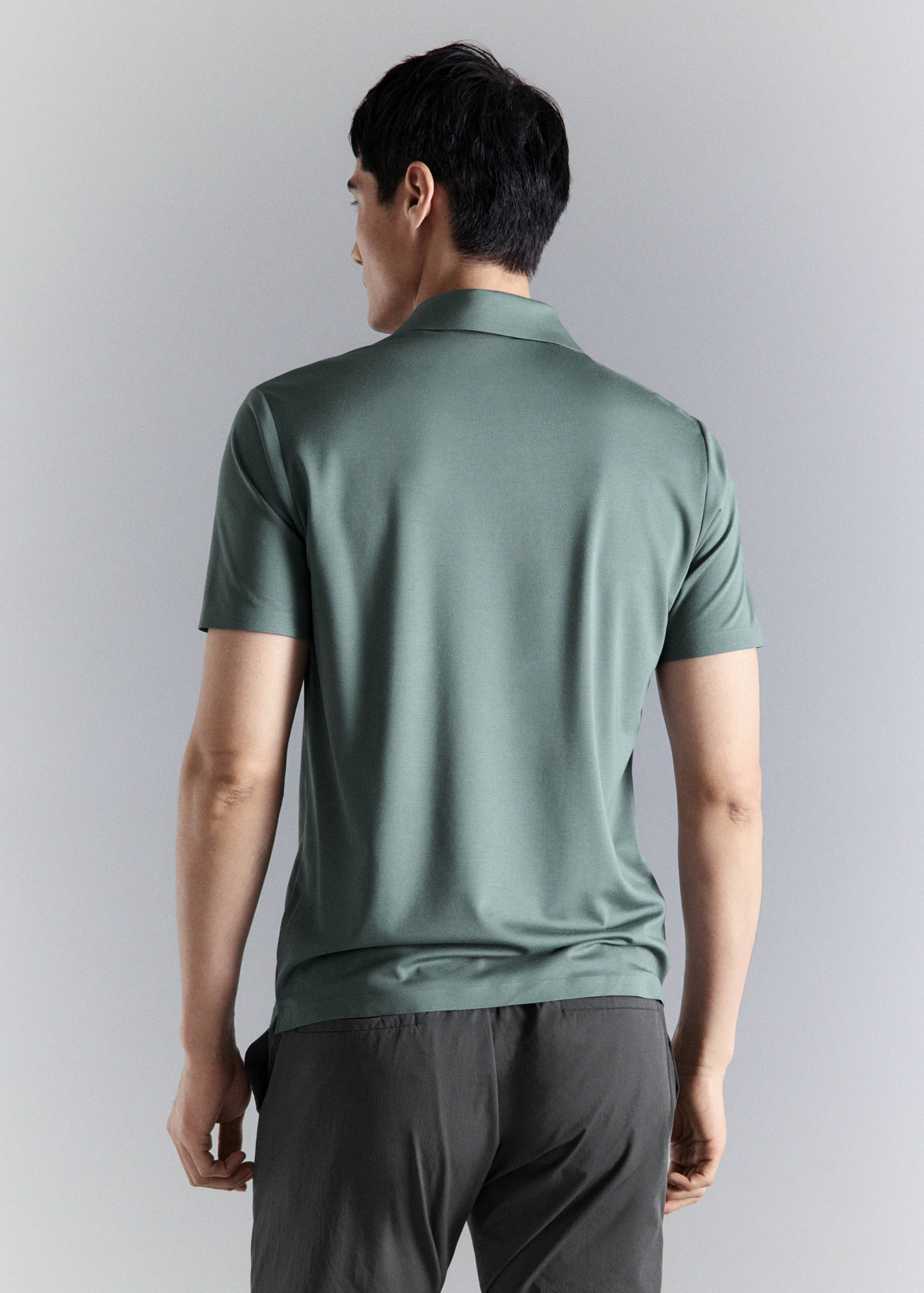Comfort stretch Coolmax ® polo - Reverse of the article