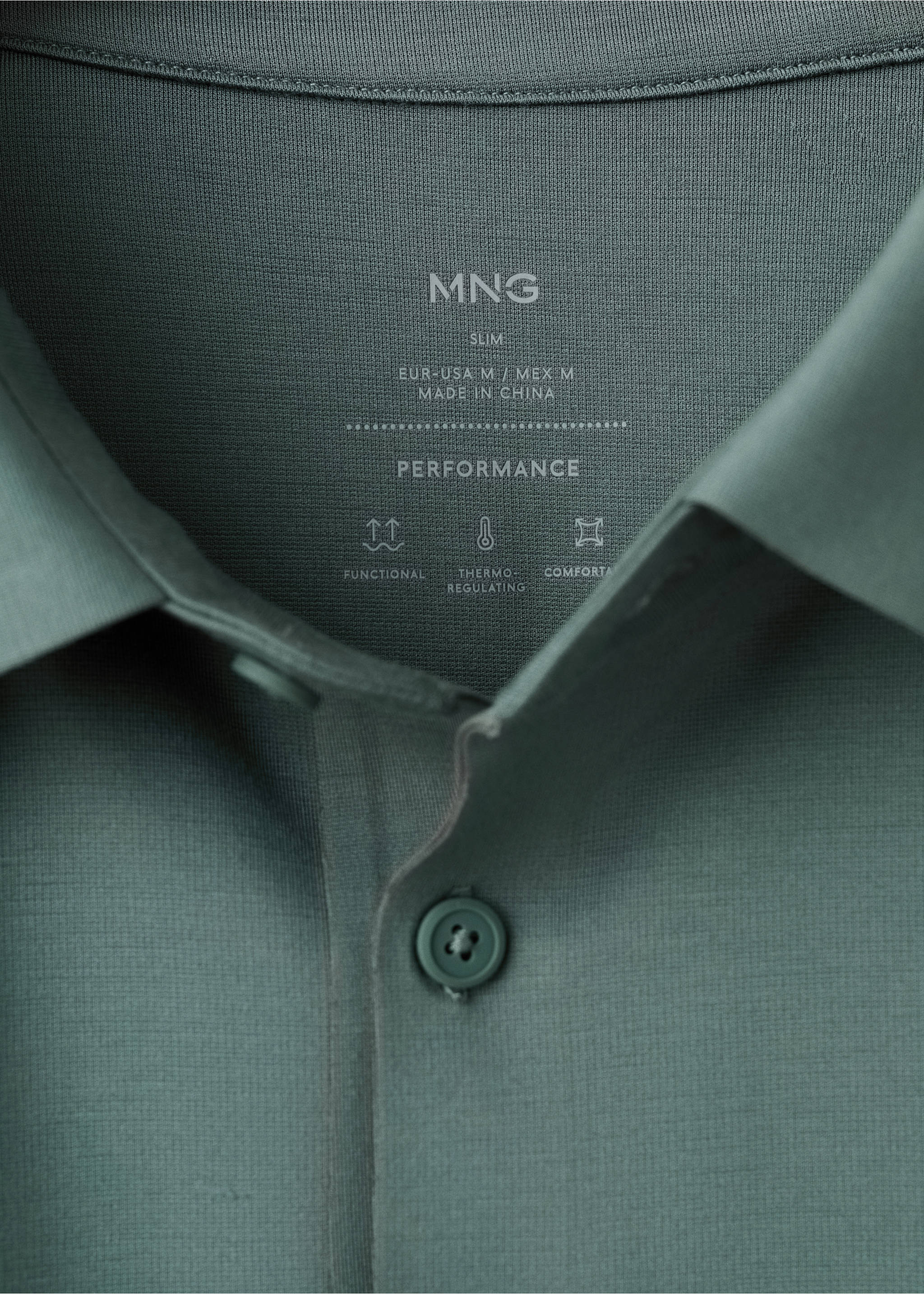 Comfort stretch Coolmax ® polo - Details of the article 8, Forest Green. Ref: 27054425-00.