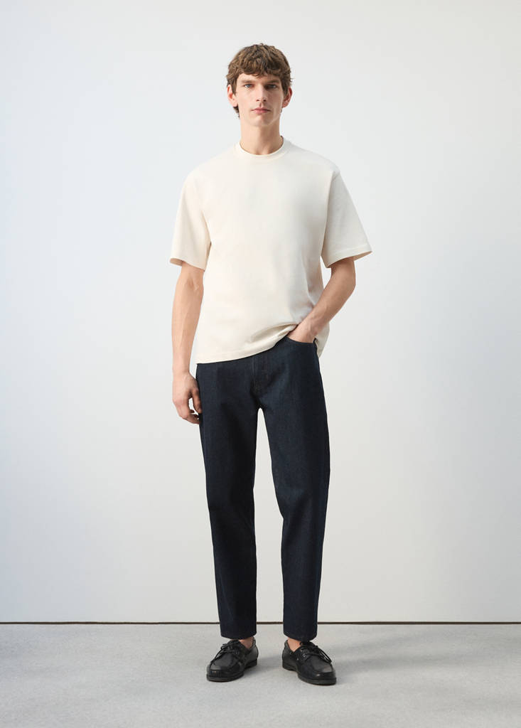 Heavy weight relaxed fit T-shirt — Ecru