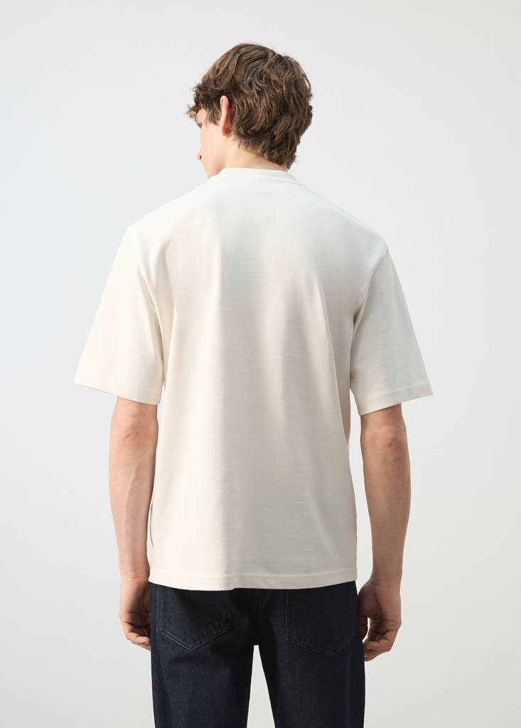 Heavy weight relaxed fit T-shirt — Ecru