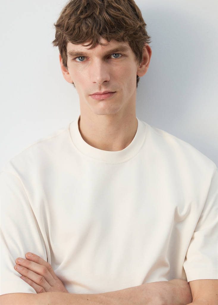 Heavy weight relaxed fit T-shirt — Ecru